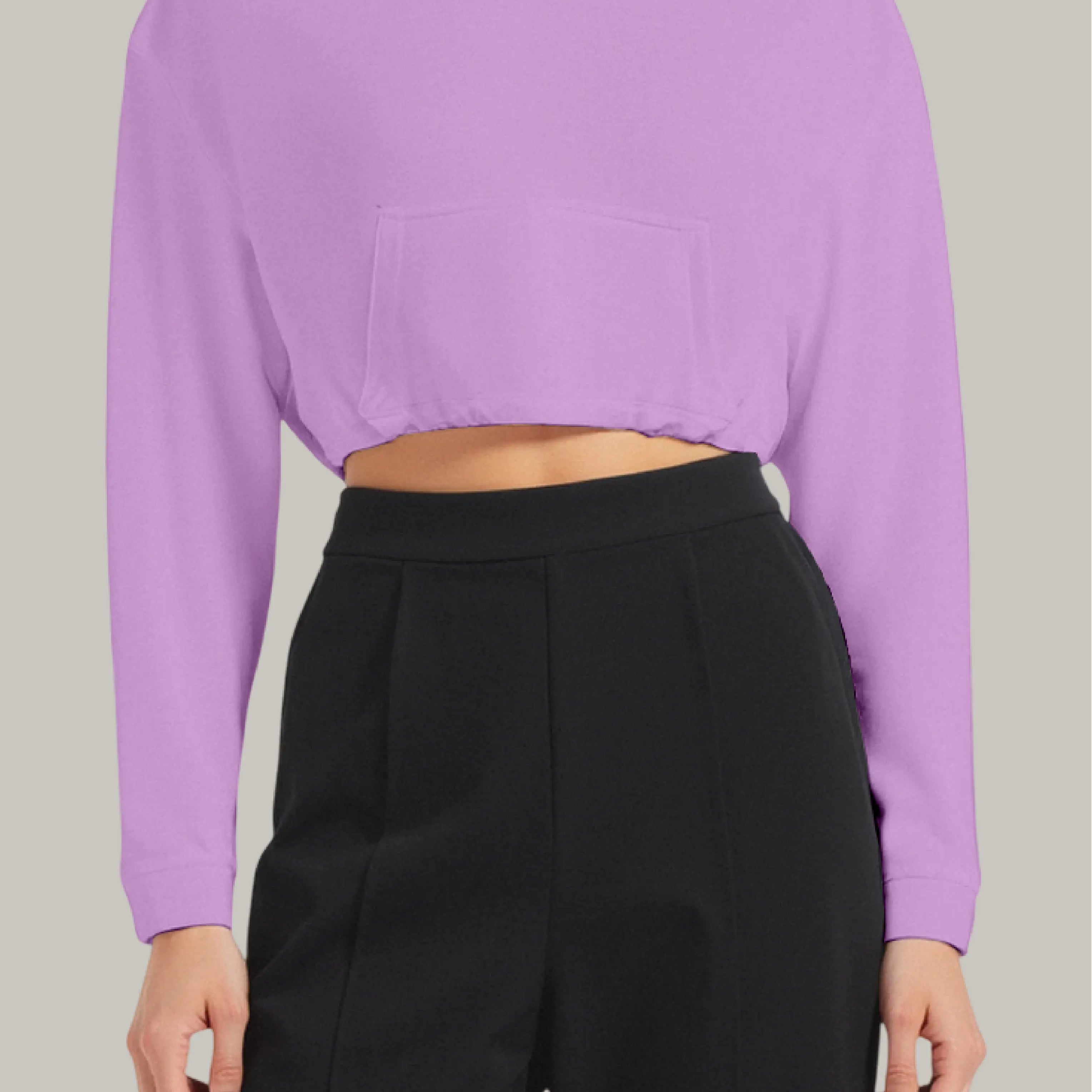Hoodie Croptop Ajustable - FashionTex