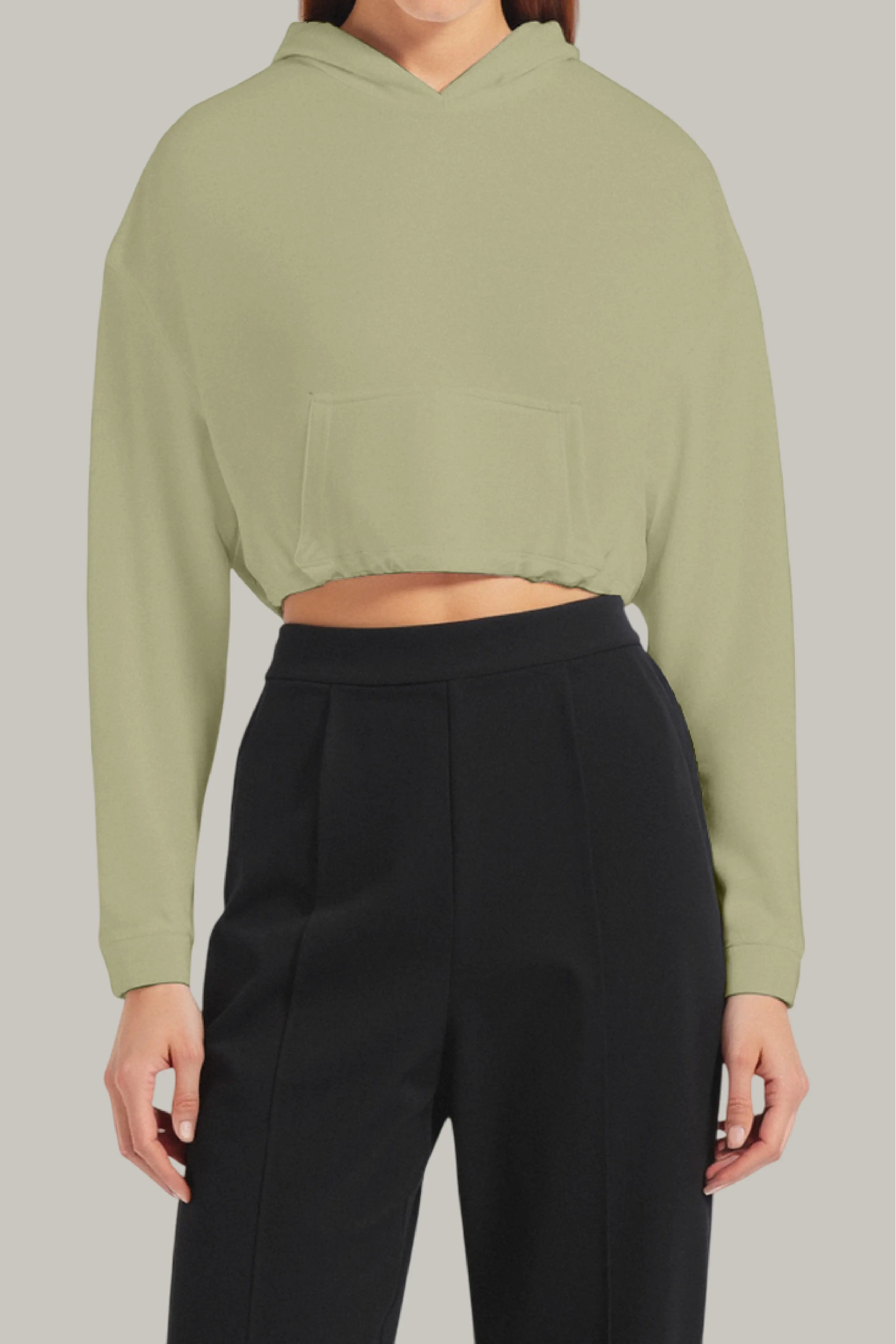 Hoodie Croptop Ajustable - FashionTex