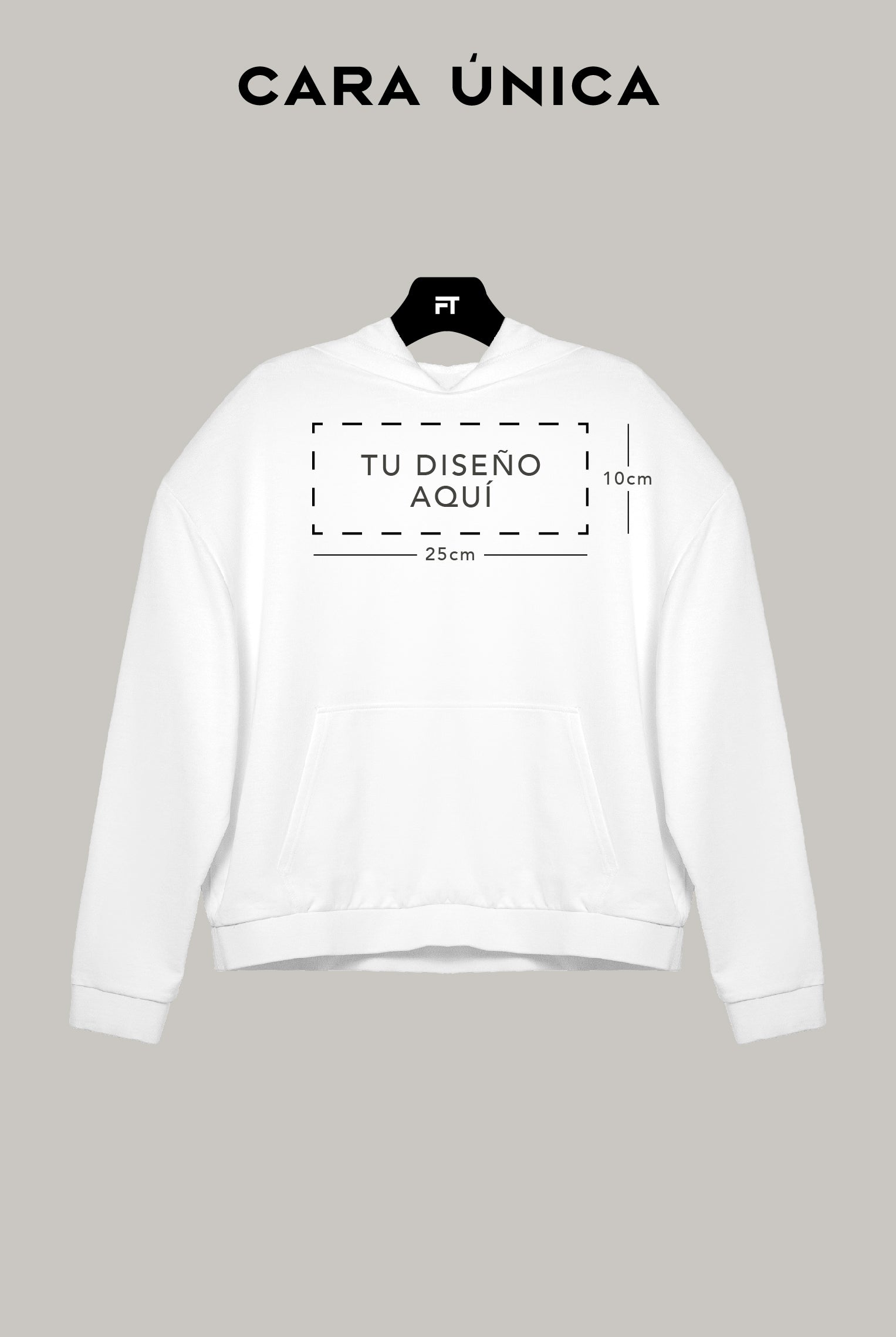 Hoodie Oversized Unisex Personalizable (Logo) - FashionTex