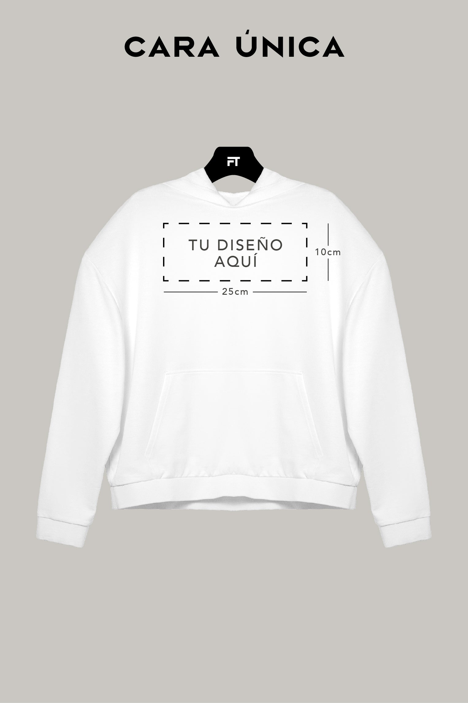 Hoodie Oversized Unisex Personalizable (Logo) - FashionTex