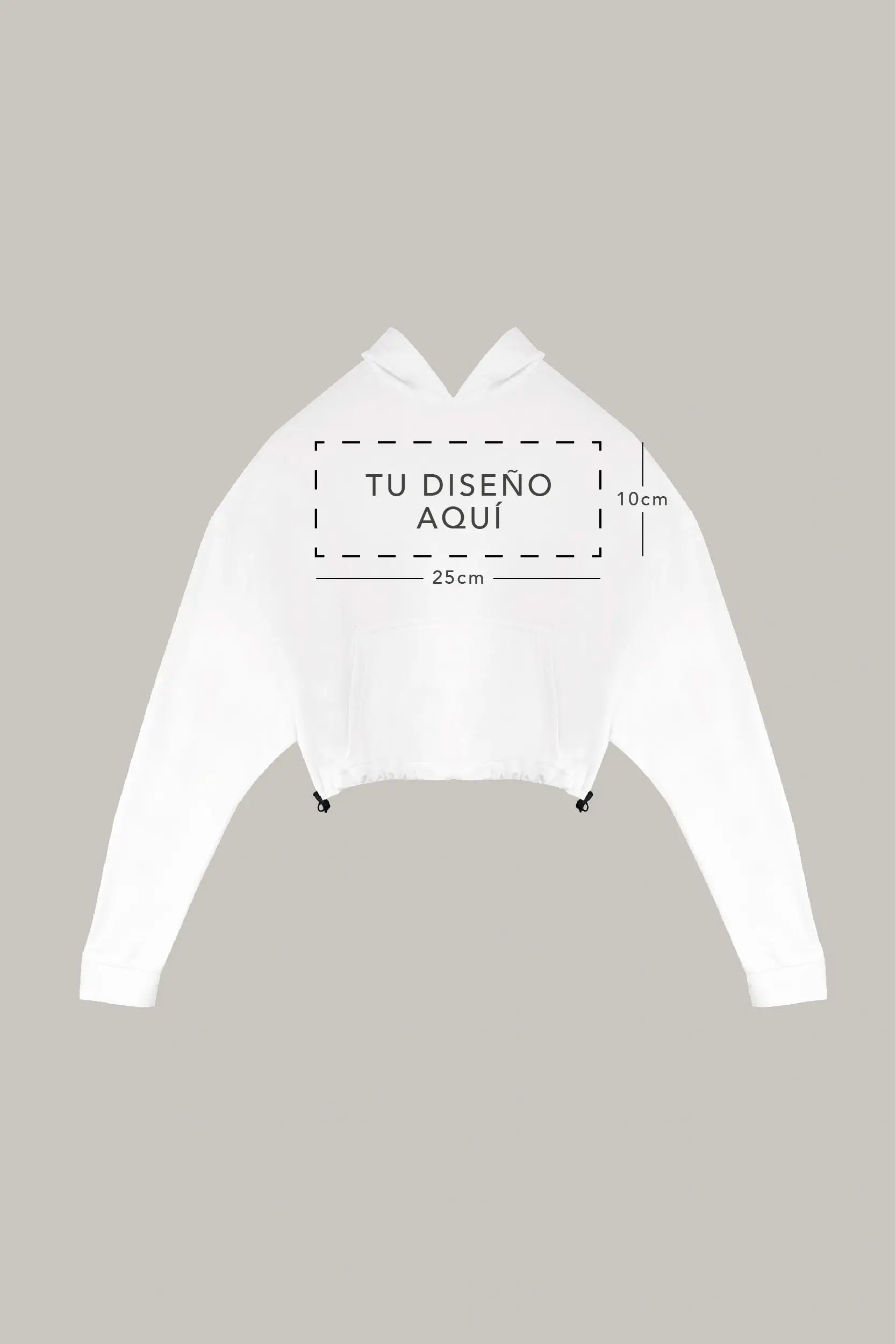 Hoodie Croptop Ajustable (Logo) - FashionTex