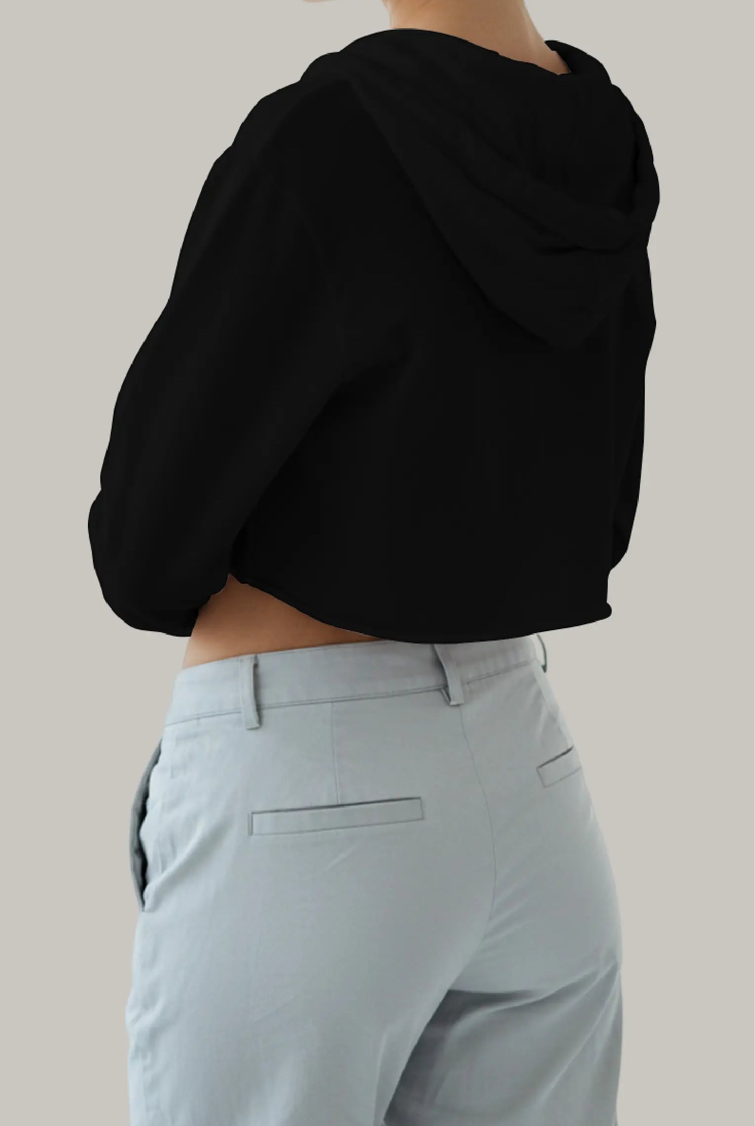 Hoodie Croptop con Capucha - FashionTex