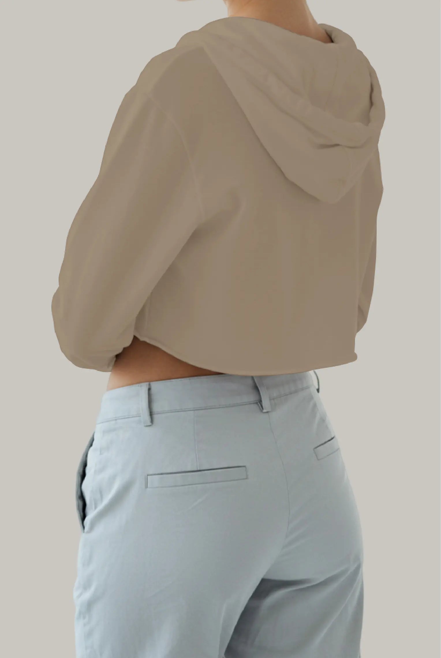 Hoodie Croptop con Capucha - FashionTex