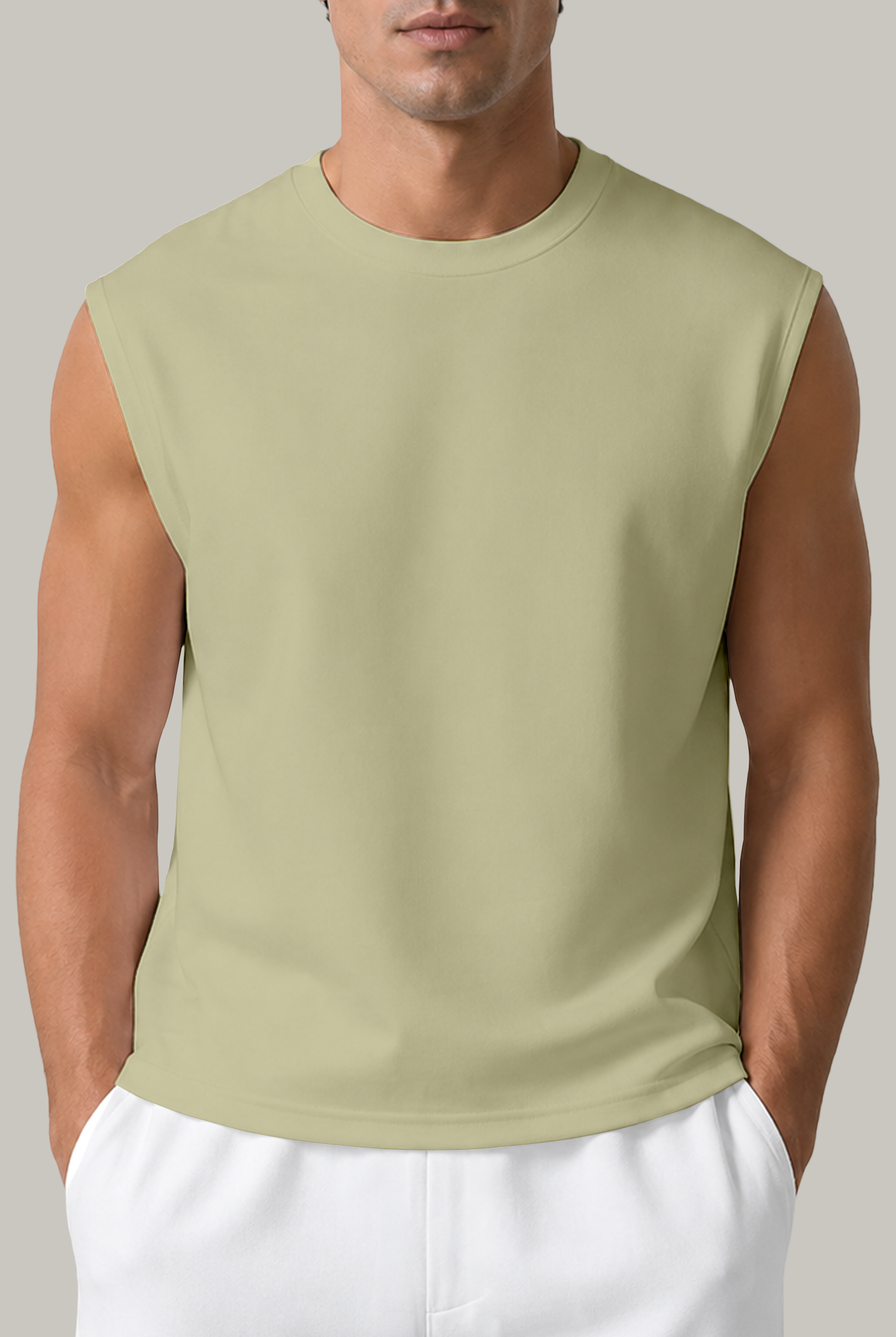 Franela Boxy Fit Sin Manga Hombre - FashionTex