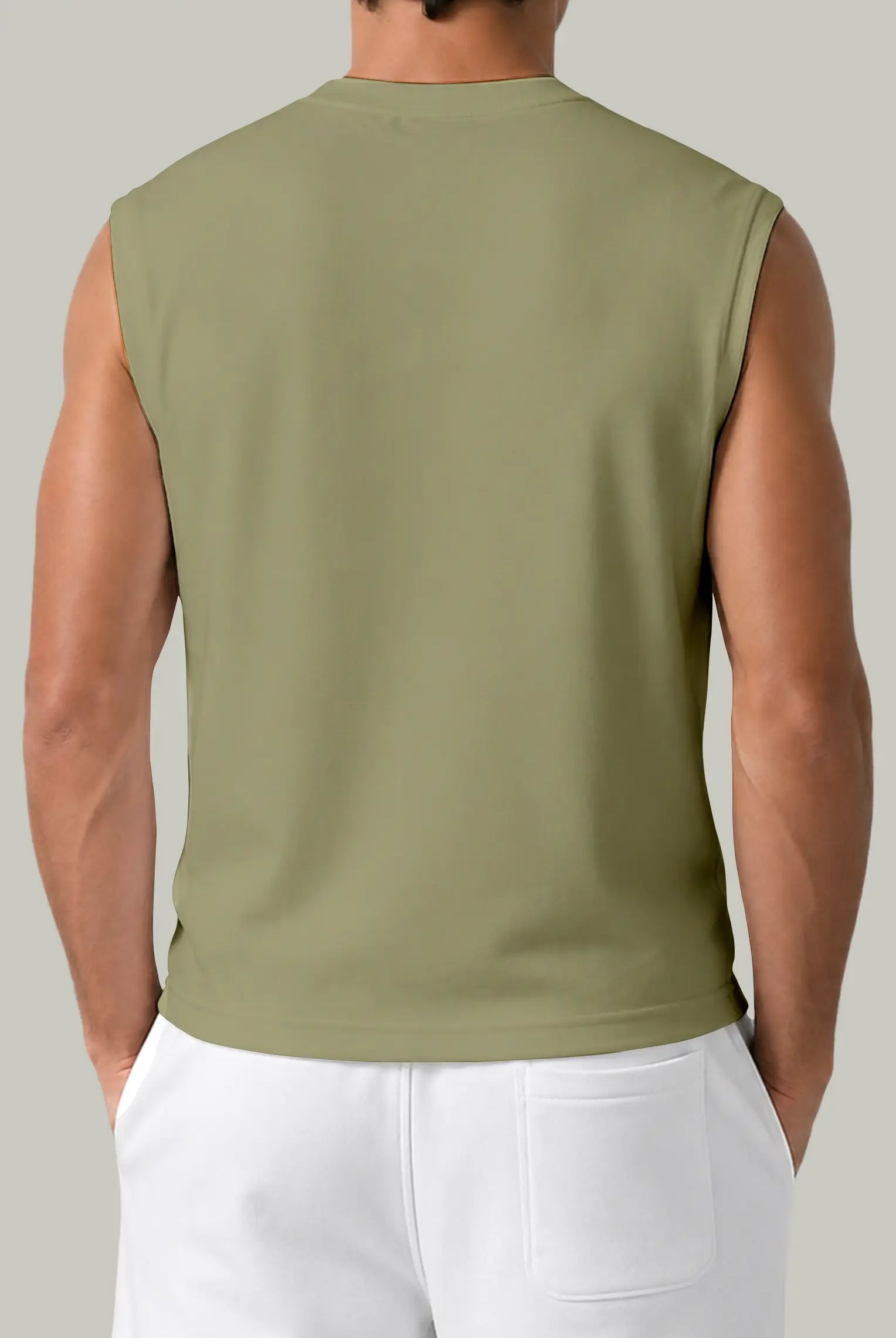 Franela Boxy Fit Sin Manga Hombre - FashionTex