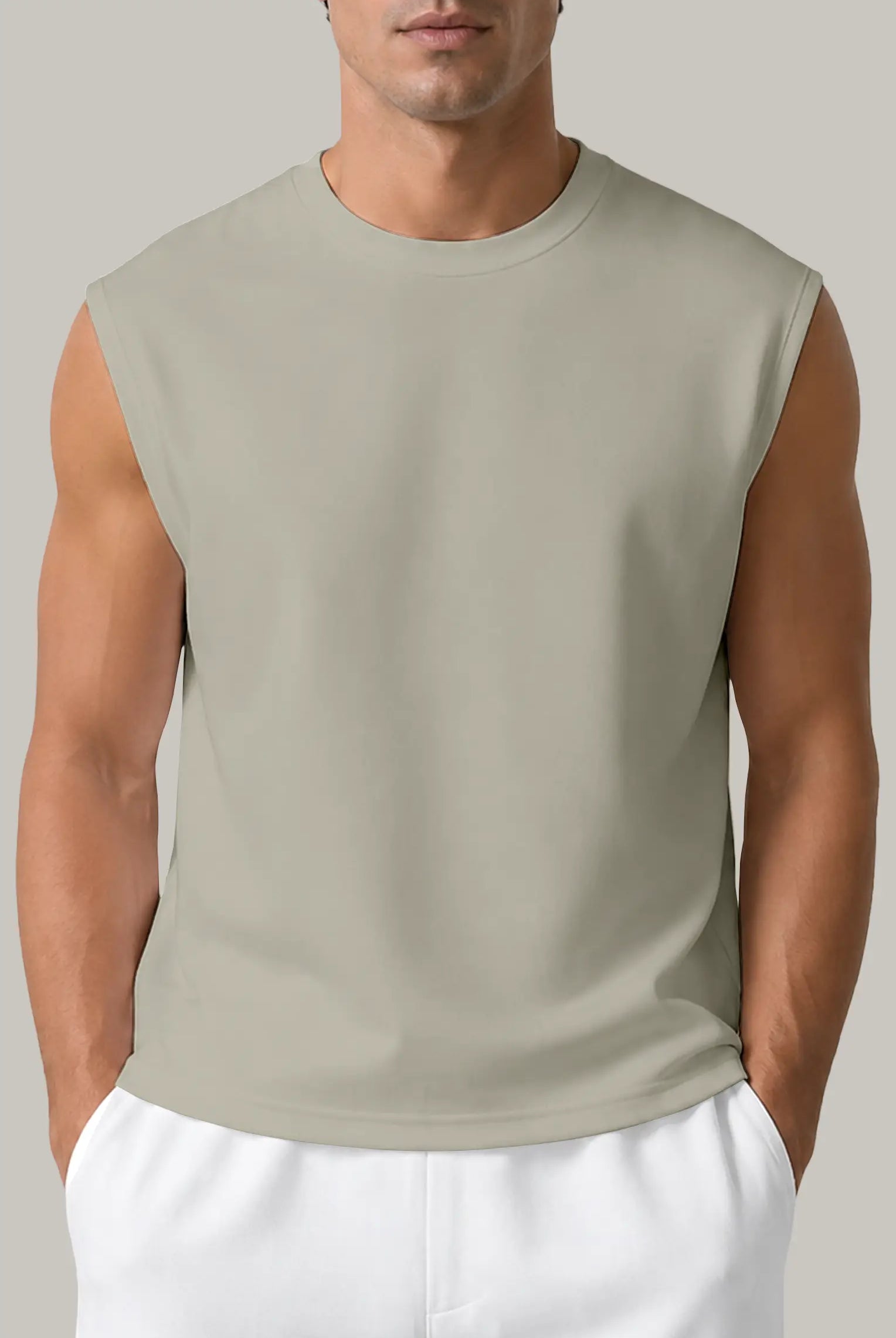 Franela Boxy Fit Sin Manga Hombre - FashionTex