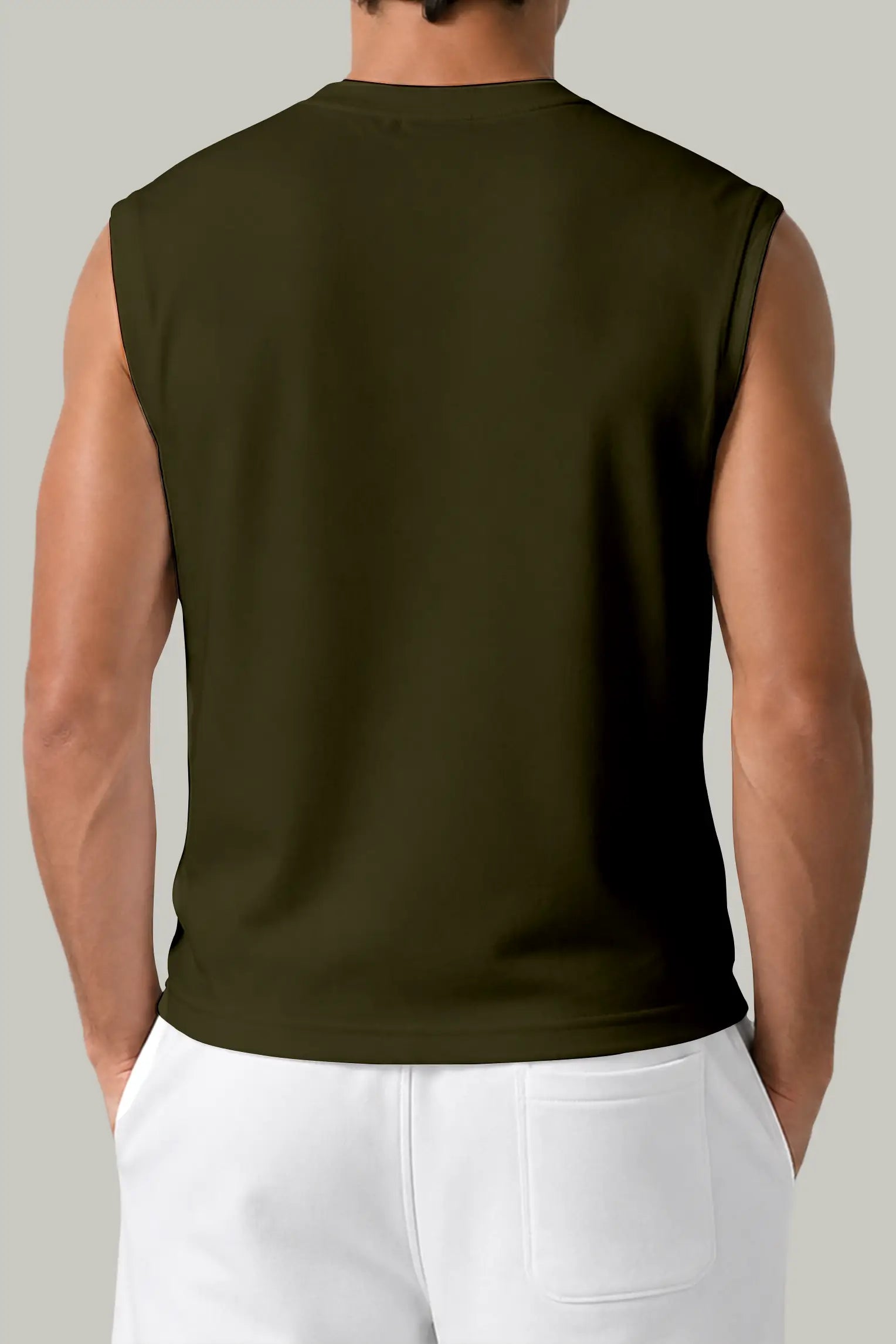 Franela Boxy Fit Sin Manga Hombre - FashionTex