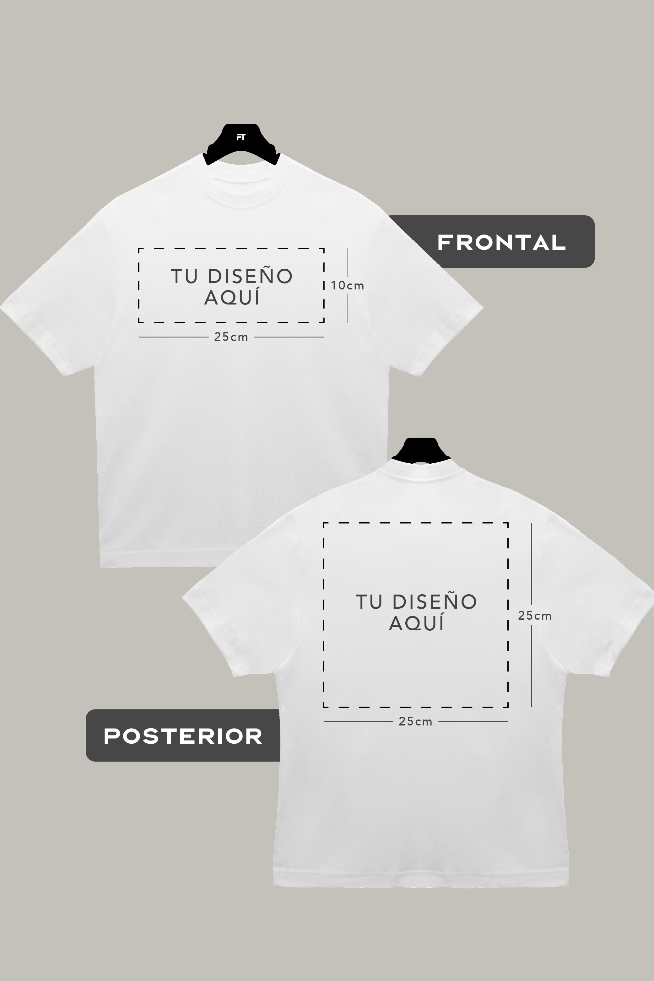 Oversized HeavyWeight (Ambas Caras) Logo-Cuadrado - FashionTex