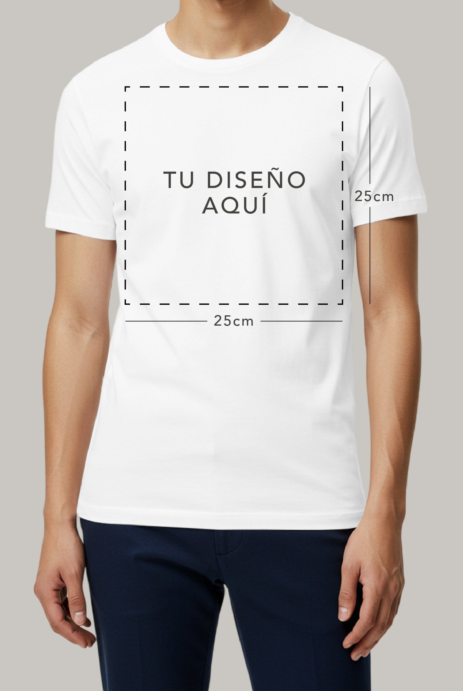 Franela Personalizable Hombre (Cuadrado) - FashionTex