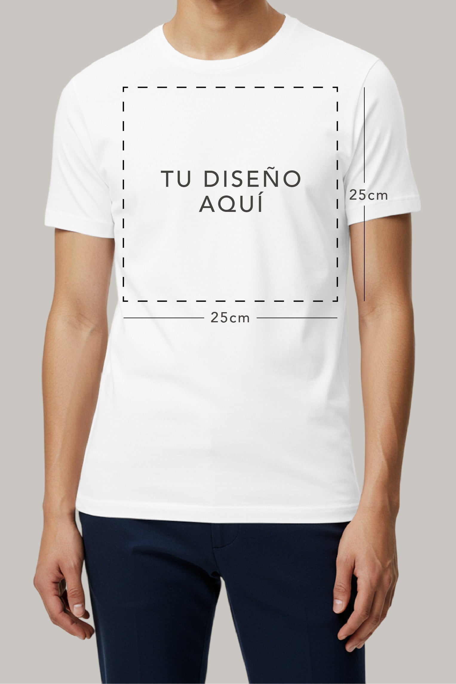 Franela Personalizable Hombre (Cuadrado) - FashionTex