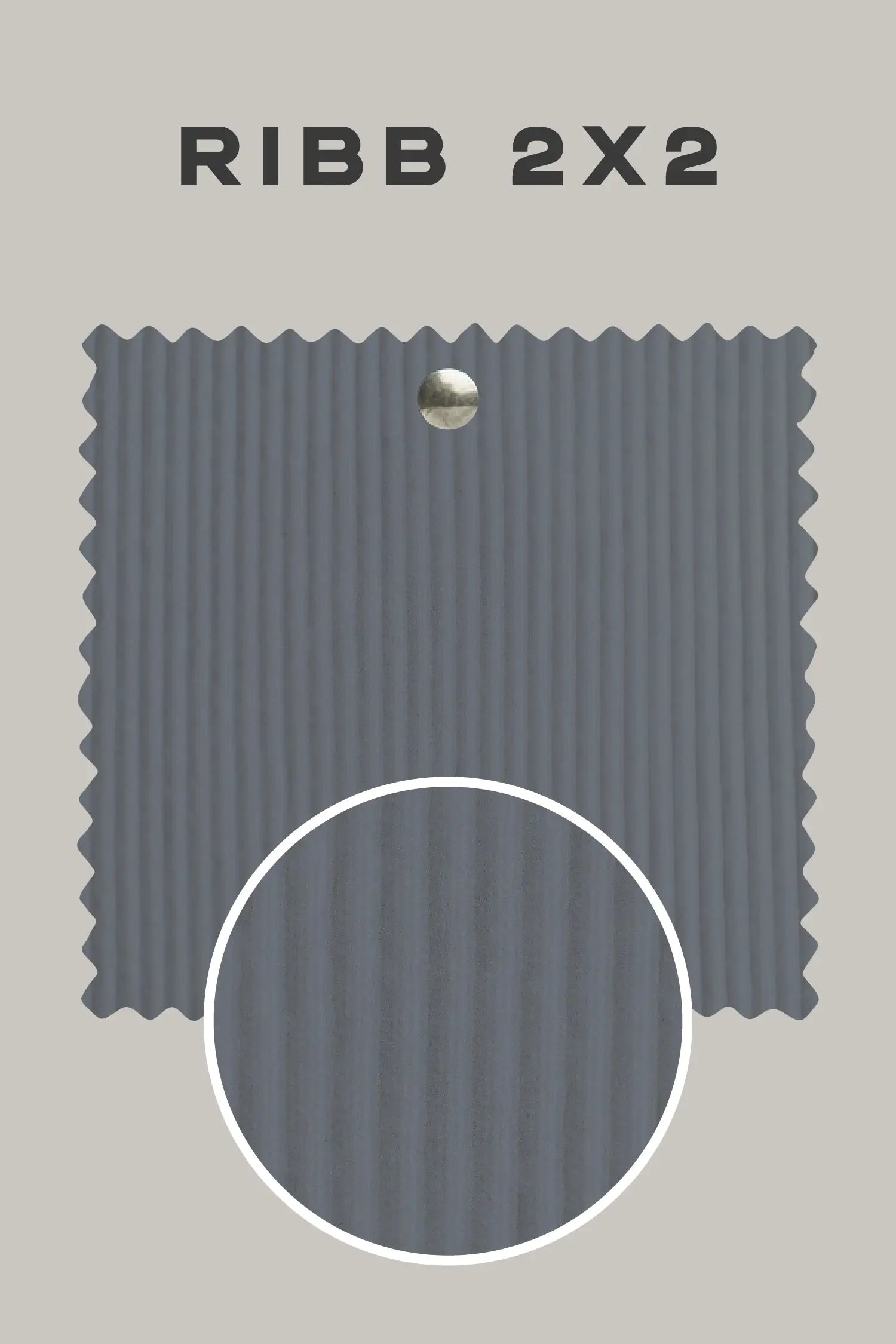 Tela Ribb 2x2: Hamburgo - 50/50% Polyalgodón - FashionTex