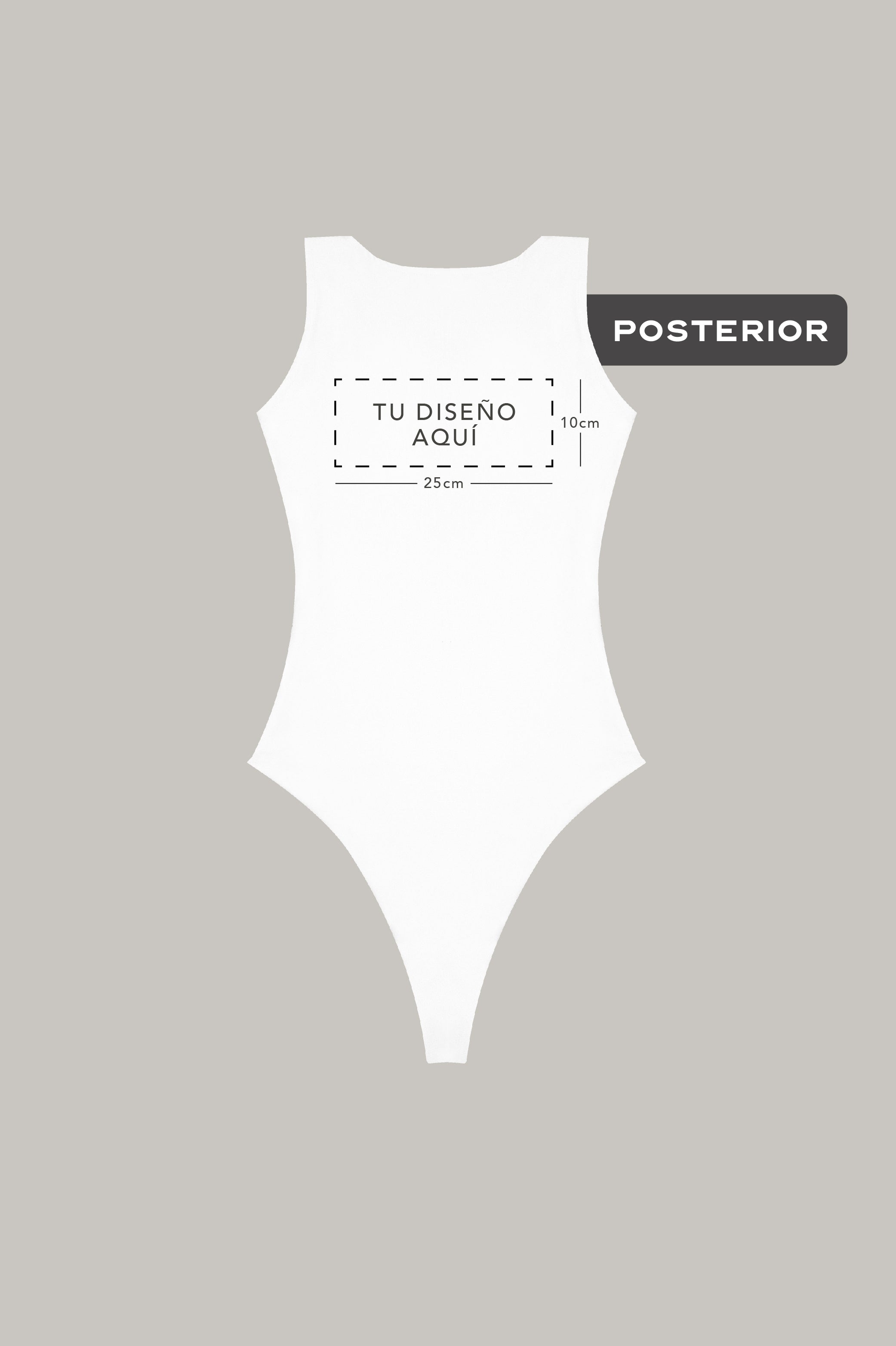 Body Sport sin Manga Personalizable (Posterior) - FashionTex