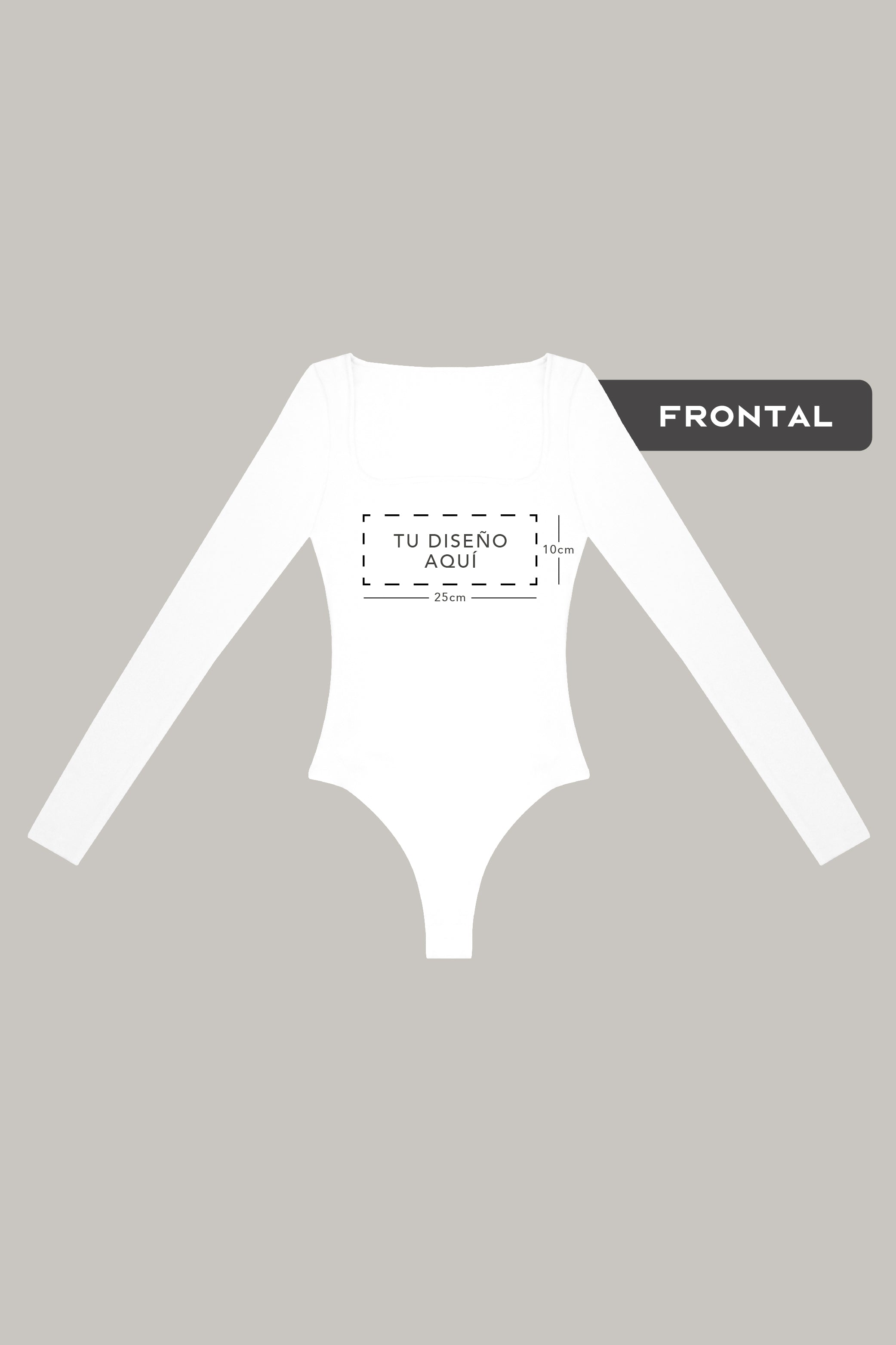 Body Sport con Manga Personalizable (Frontal) - FashionTex