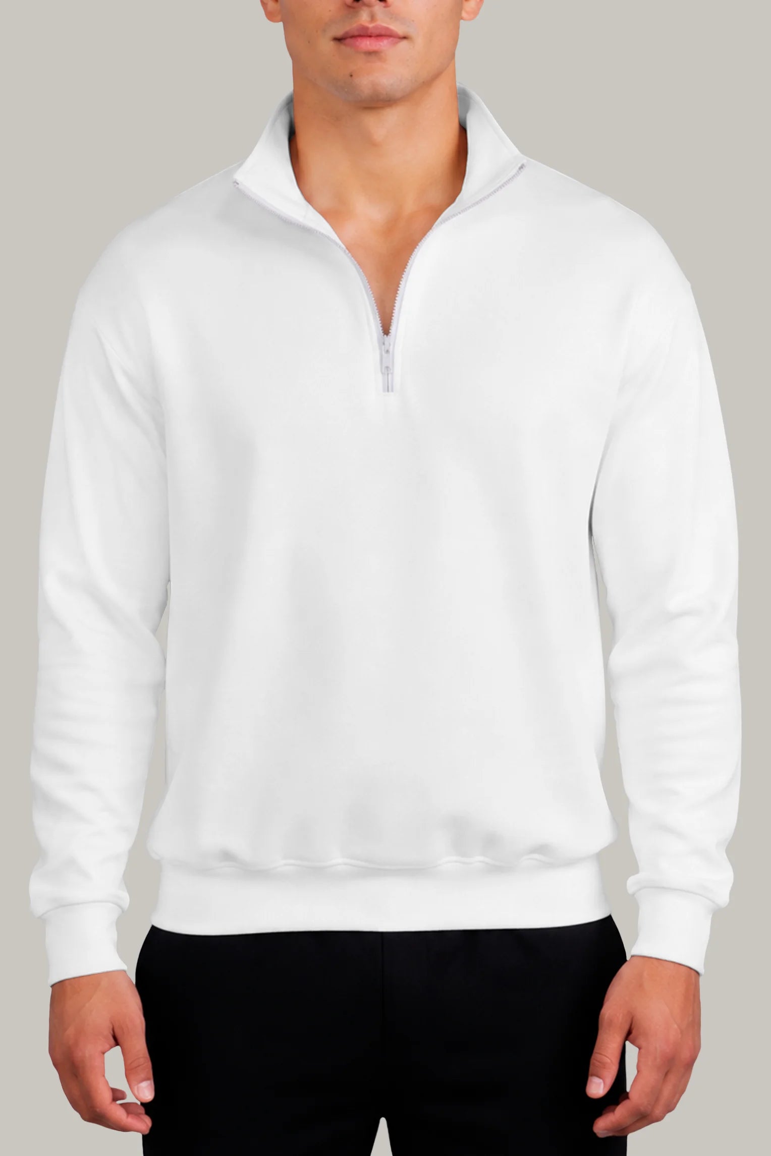 Hoodie Half Zip Unisex - FashionTex
