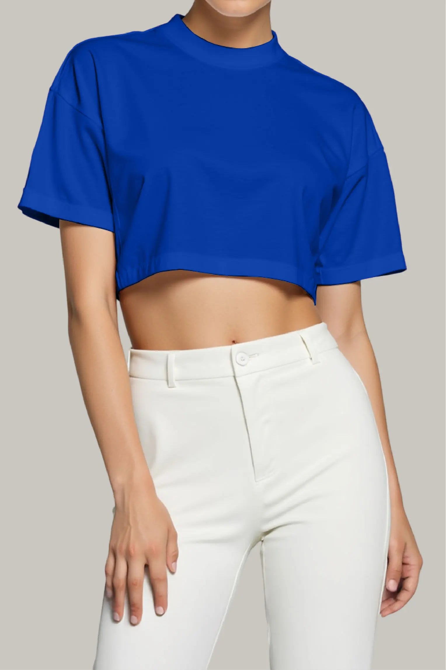 Franela Oversized Croptop 100% Algodón - FashionTex