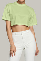 Franela Oversized Croptop 100% Algodón - FashionTex