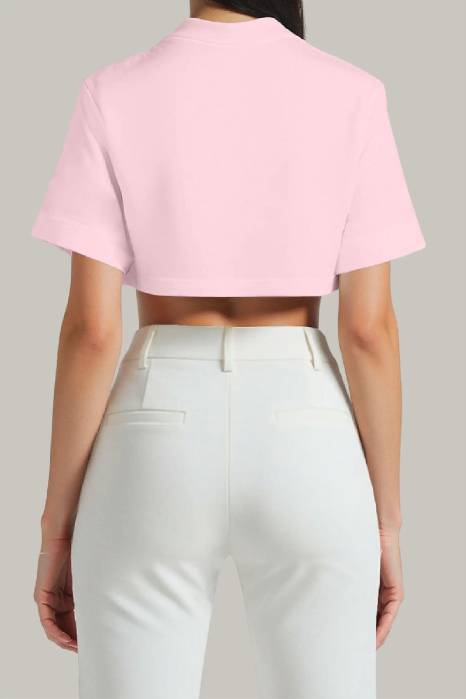 Franela Oversized Croptop 100% Algodón - FashionTex