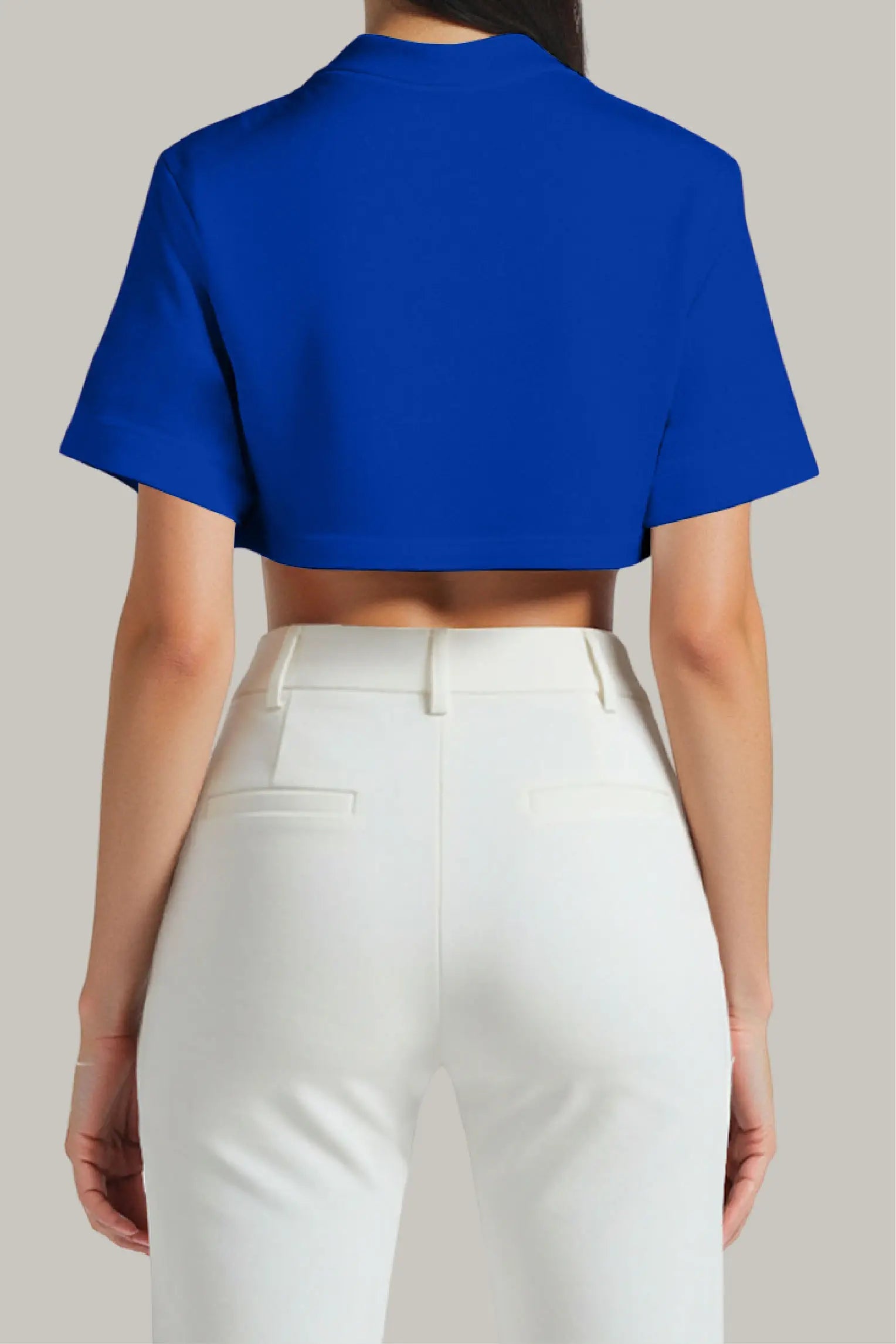 Franela Oversized Croptop 100% Algodón - FashionTex