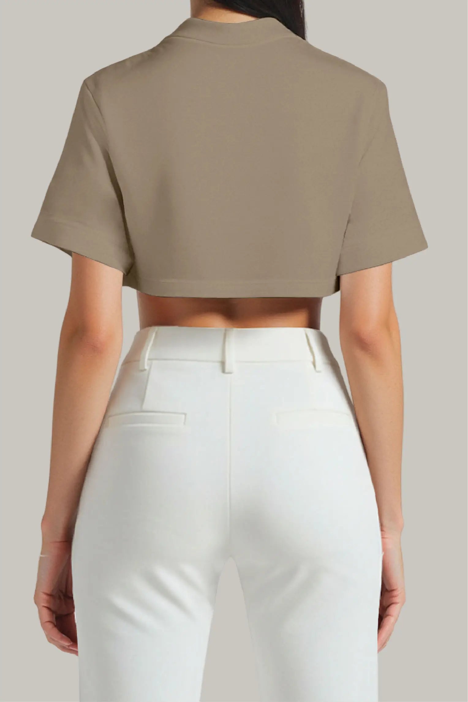 Franela Oversized Croptop 100% Algodón - FashionTex