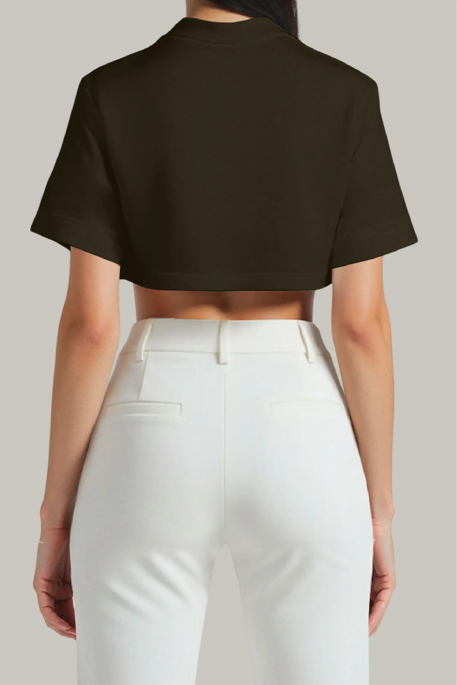 Franela Oversized Croptop 100% Algodón - FashionTex