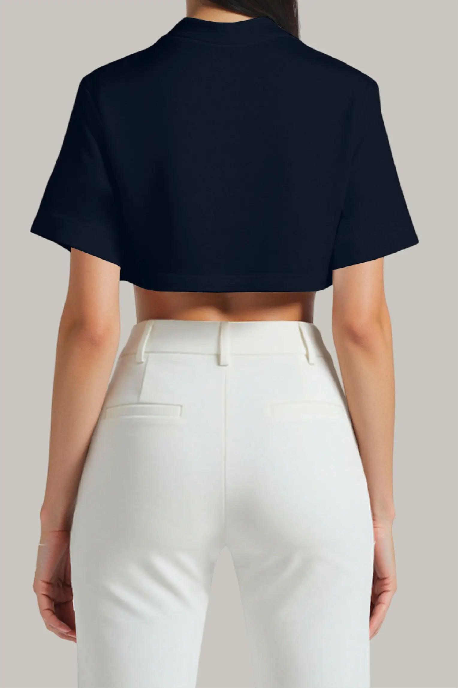 Franela Oversized Croptop 100% Algodón - FashionTex