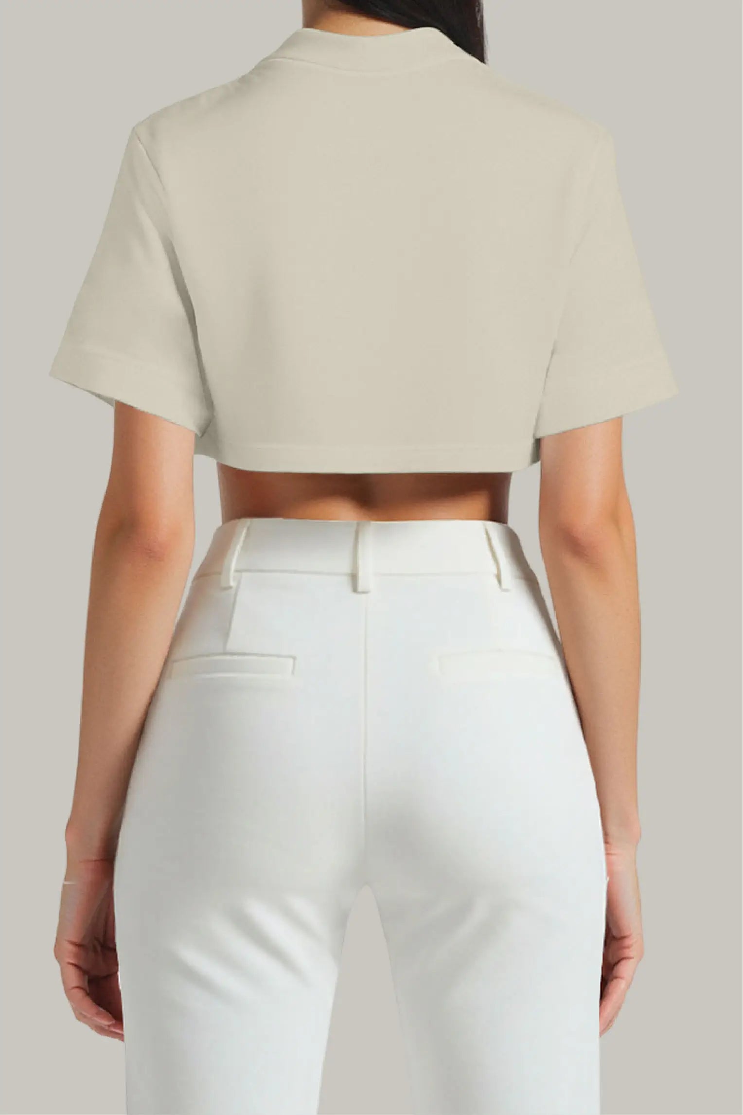 Franela Oversized Croptop 100% Algodón - FashionTex