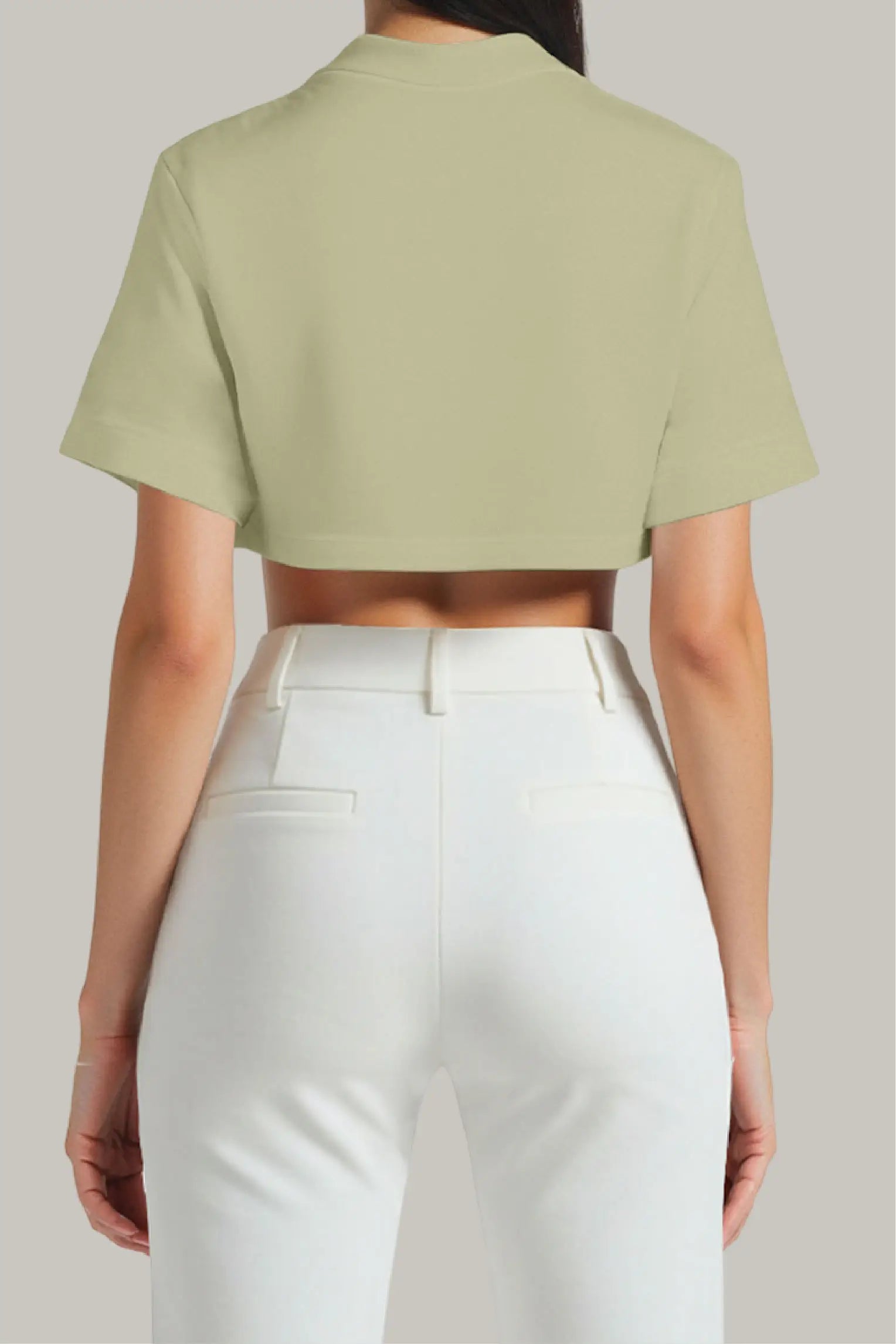 Franela Oversized Croptop 100% Algodón - FashionTex