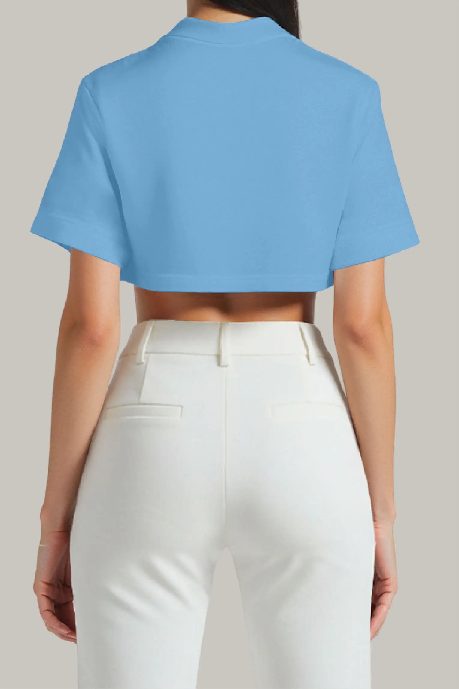 Franela Oversized Croptop 100% Algodón - FashionTex