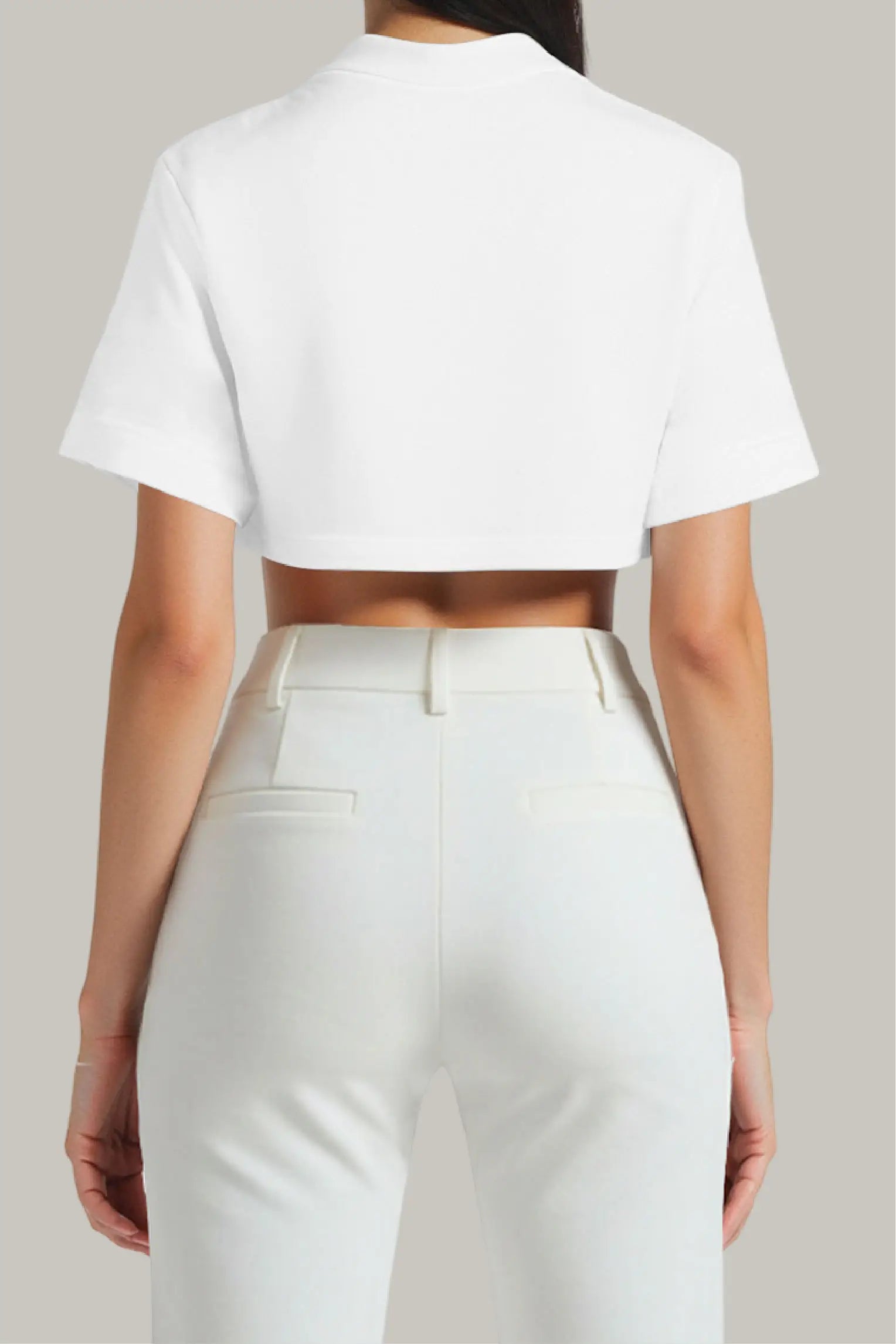 Franela Oversized Croptop 100% Algodón - FashionTex