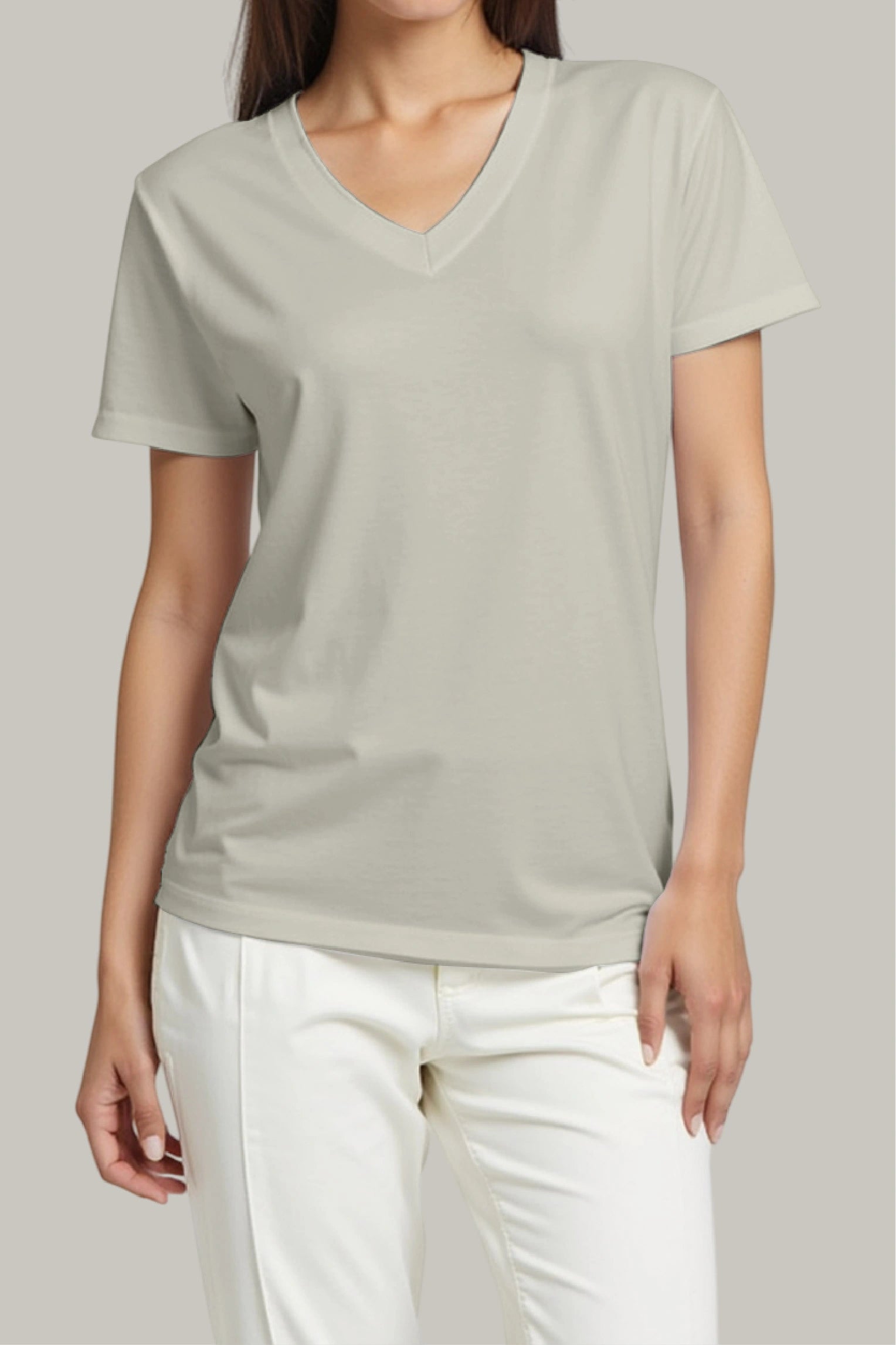 Franela Regular Mujer Cuello V - FashionTex