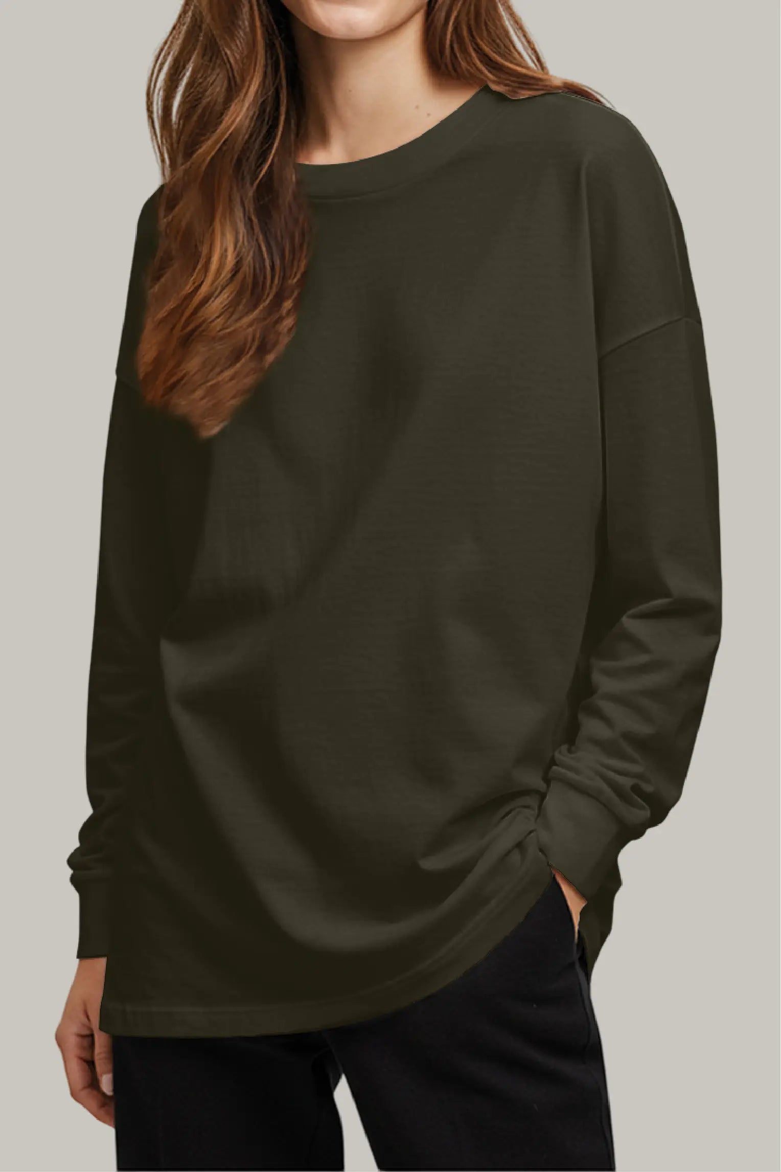 Franela Oversized HeavyWeight Manga Larga Unisex - FashionTex