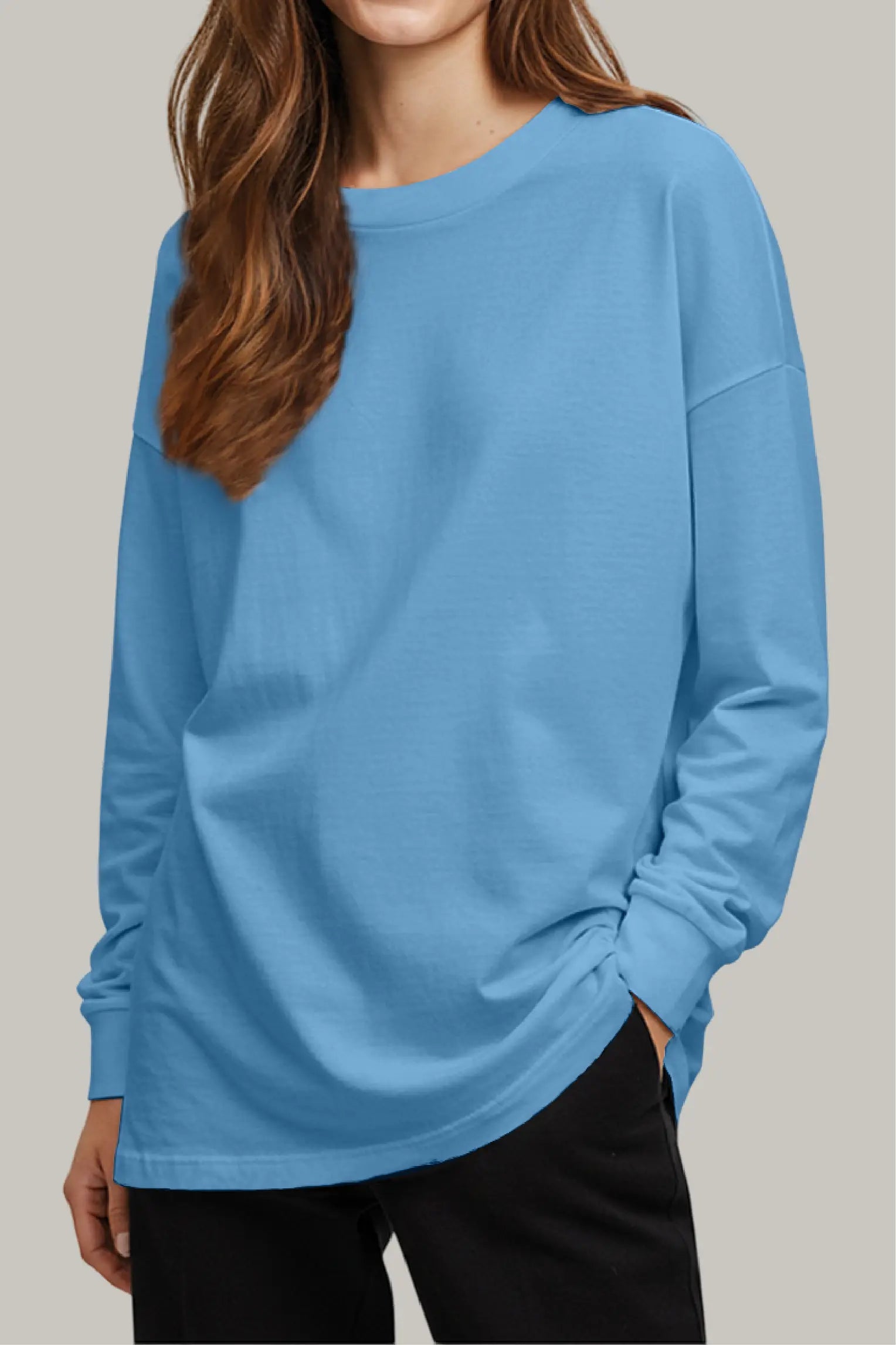 Franela Oversized HeavyWeight Manga Larga Unisex - FashionTex