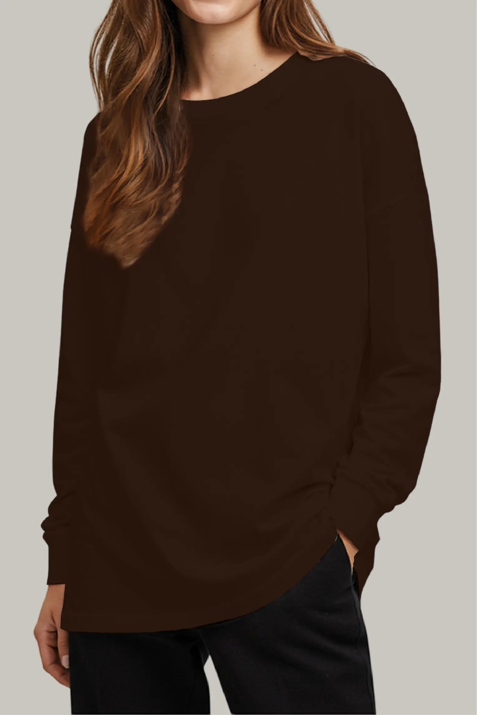 Franela Oversized HeavyWeight Manga Larga Unisex - FashionTex