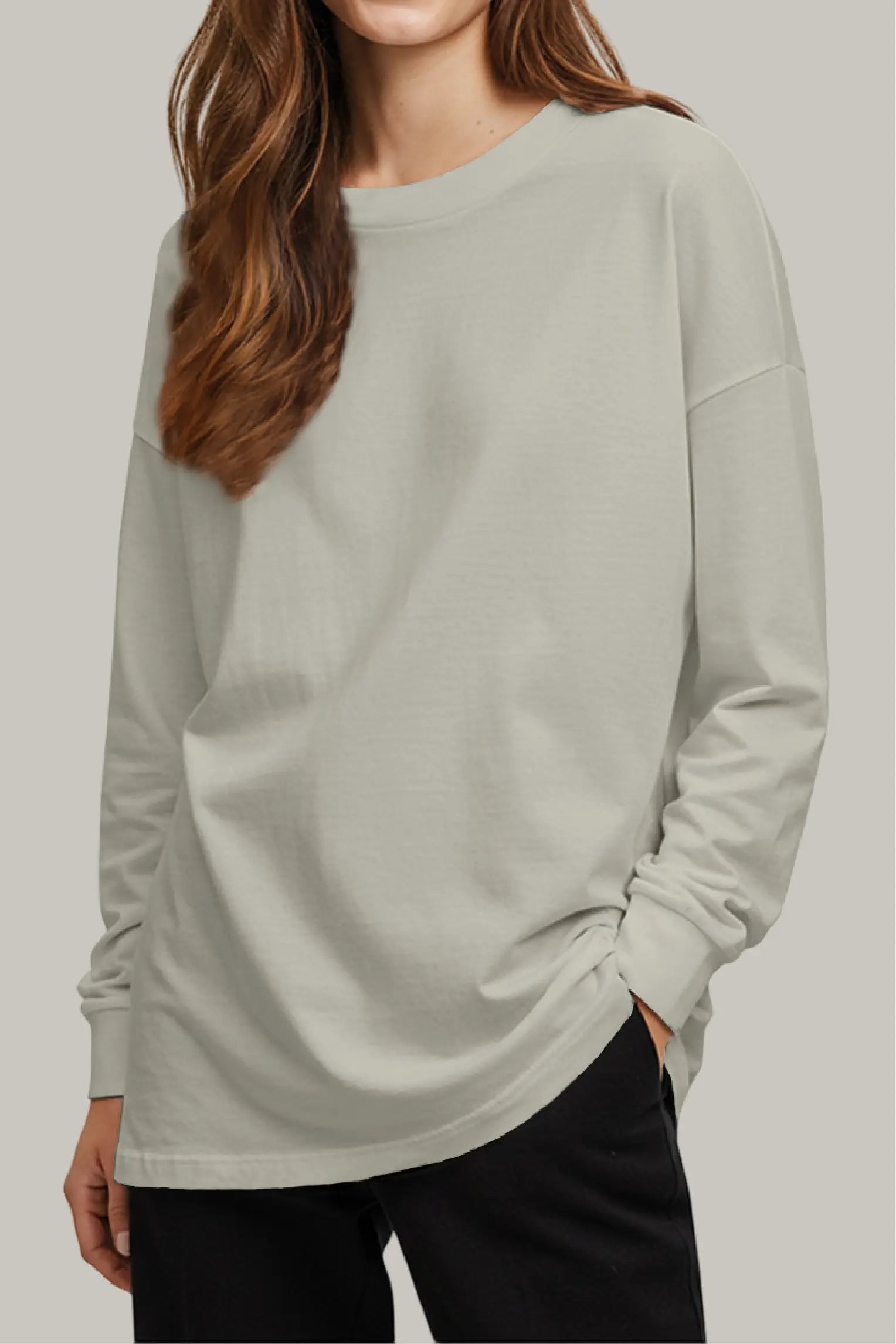 Franela Oversized HeavyWeight Manga Larga Unisex - FashionTex