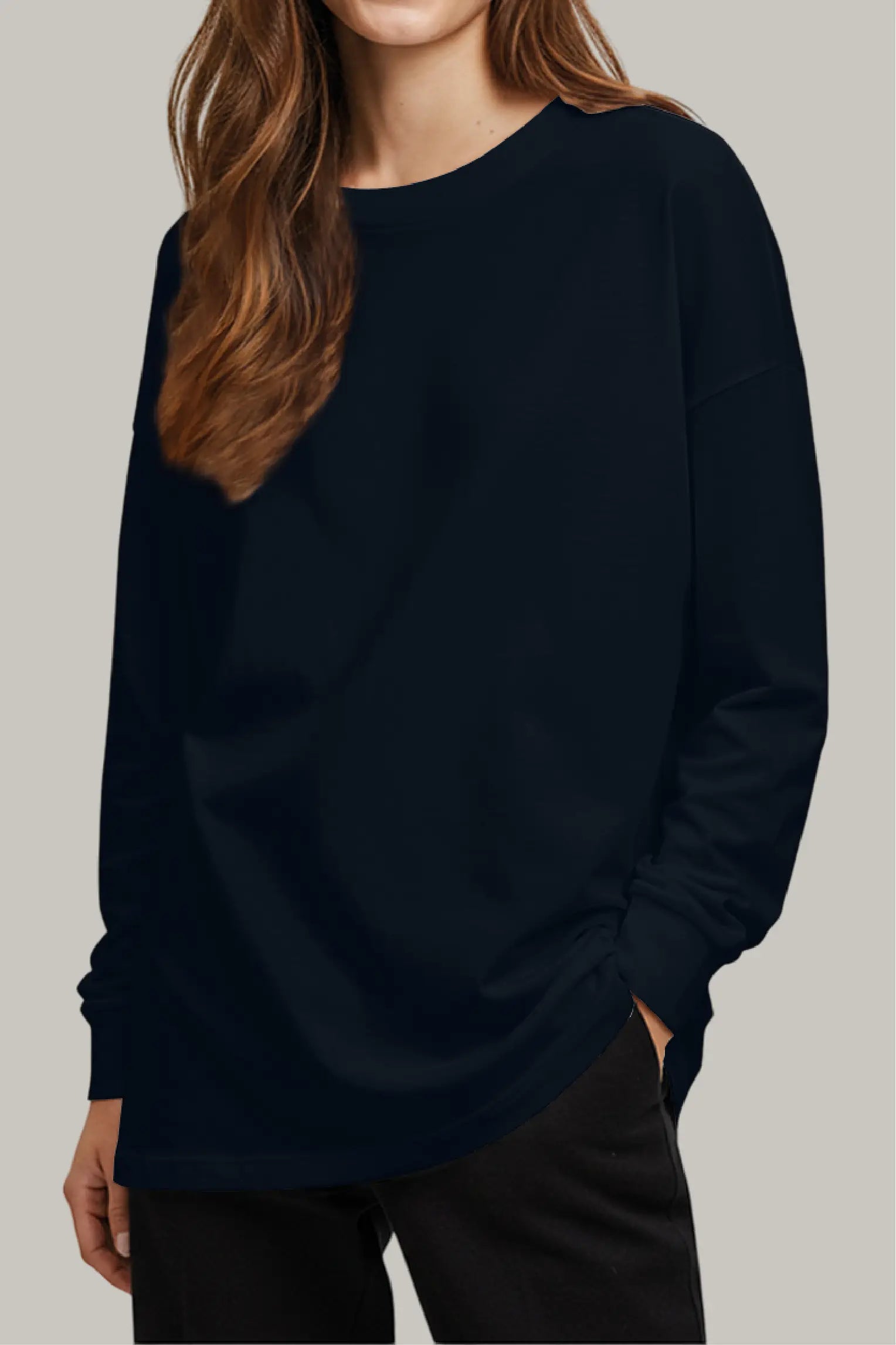 Franela Oversized HeavyWeight Manga Larga Unisex - FashionTex