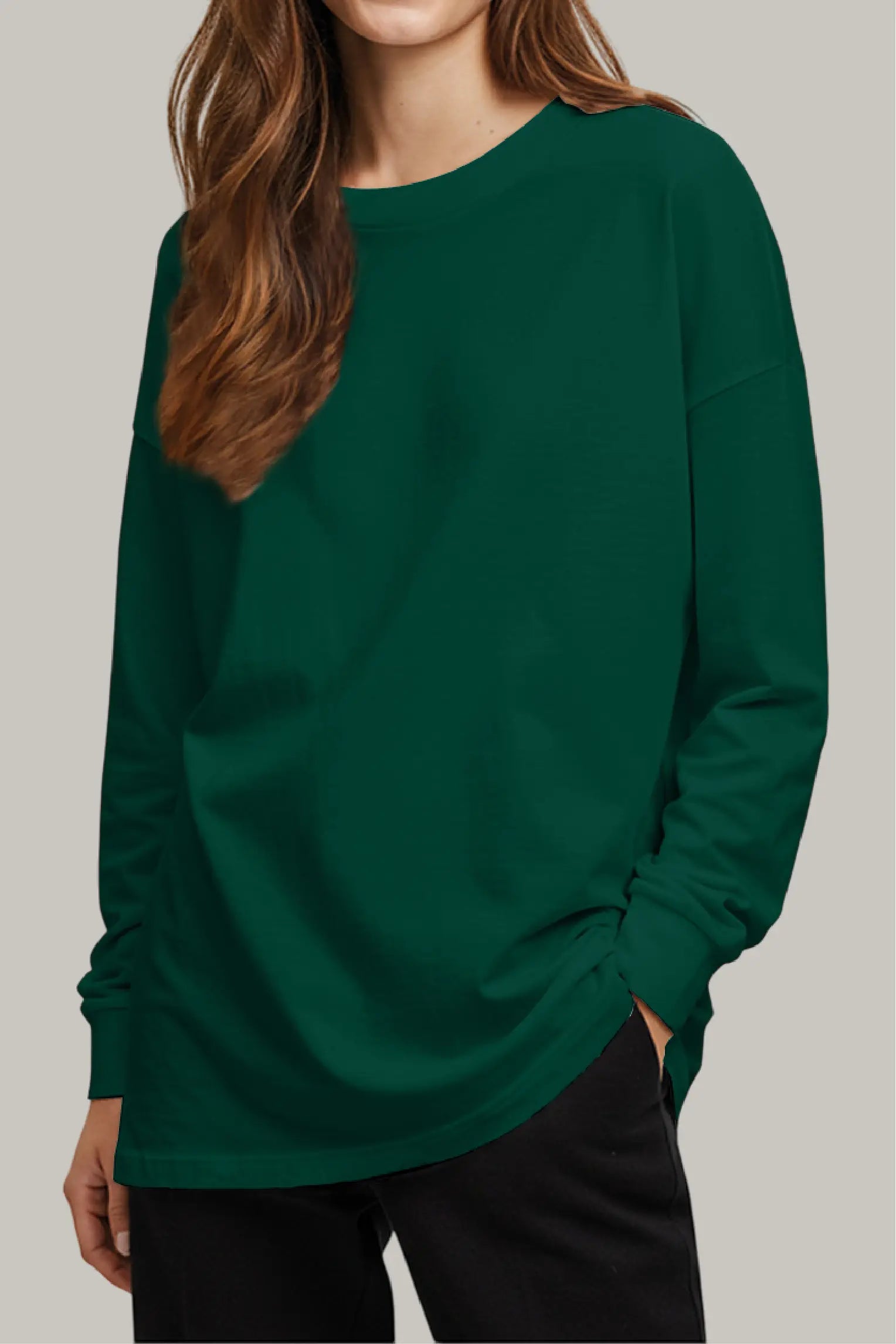 Franela Oversized HeavyWeight Manga Larga Unisex - FashionTex