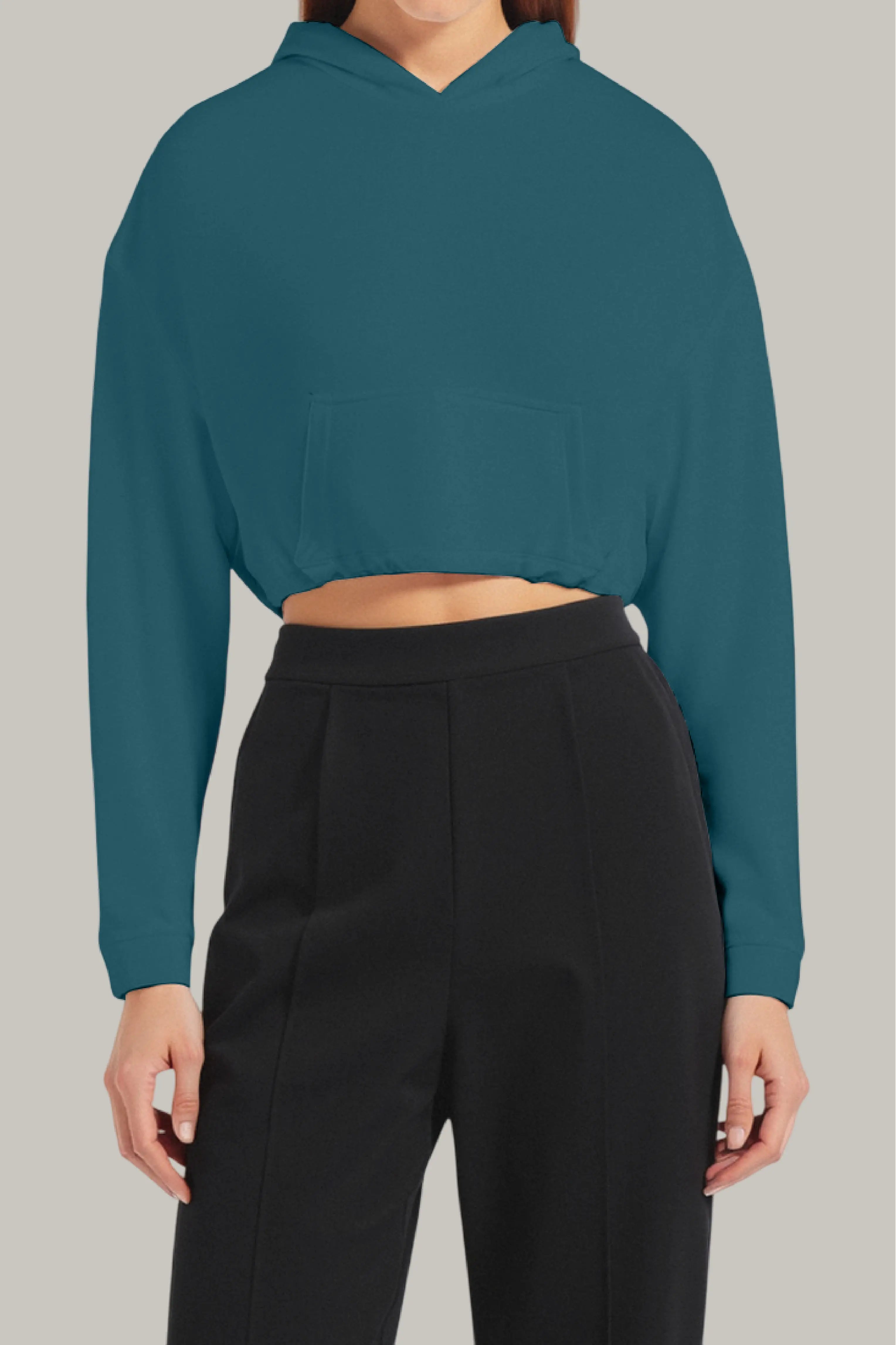 Hoodie Croptop Ajustable - FashionTex