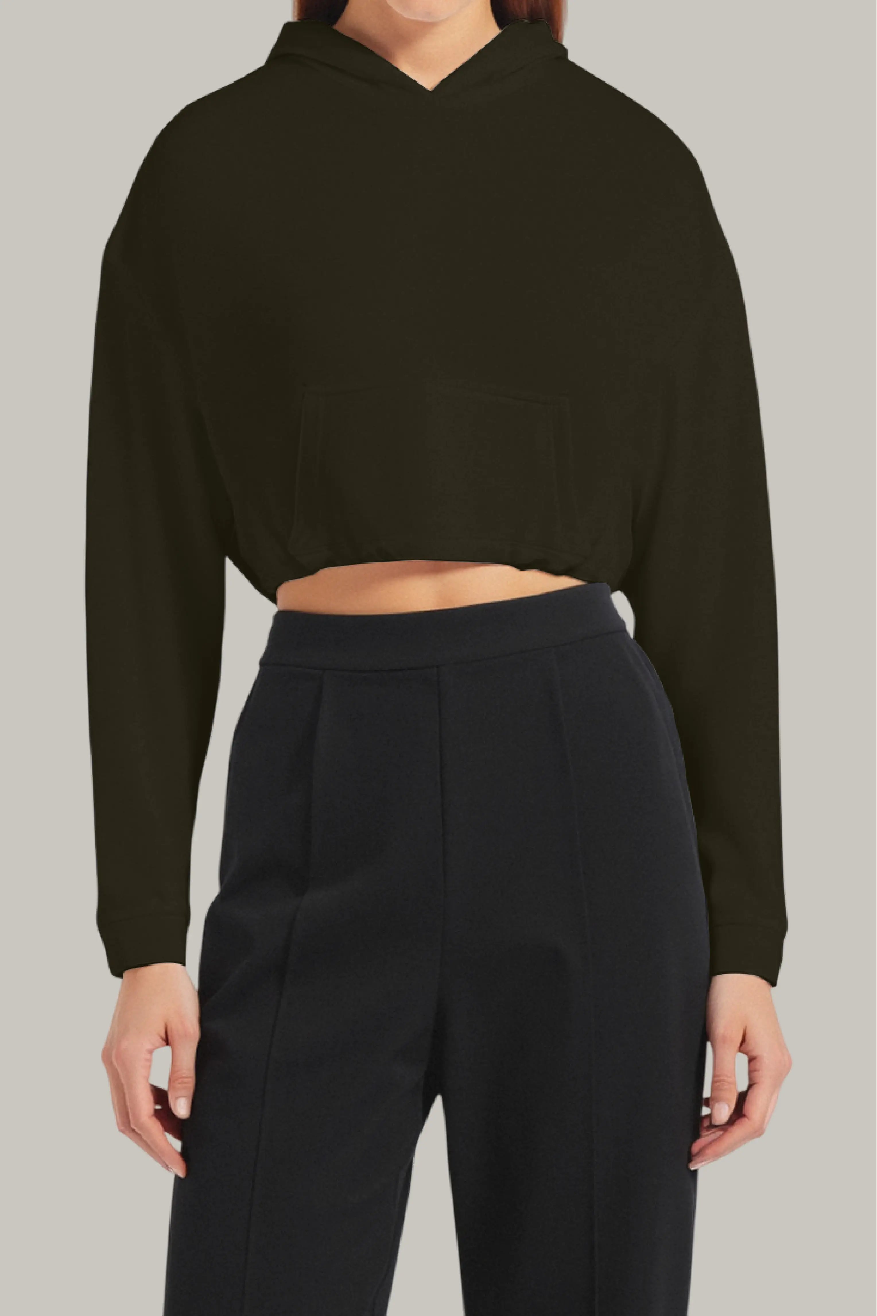 Hoodie Croptop Ajustable - FashionTex