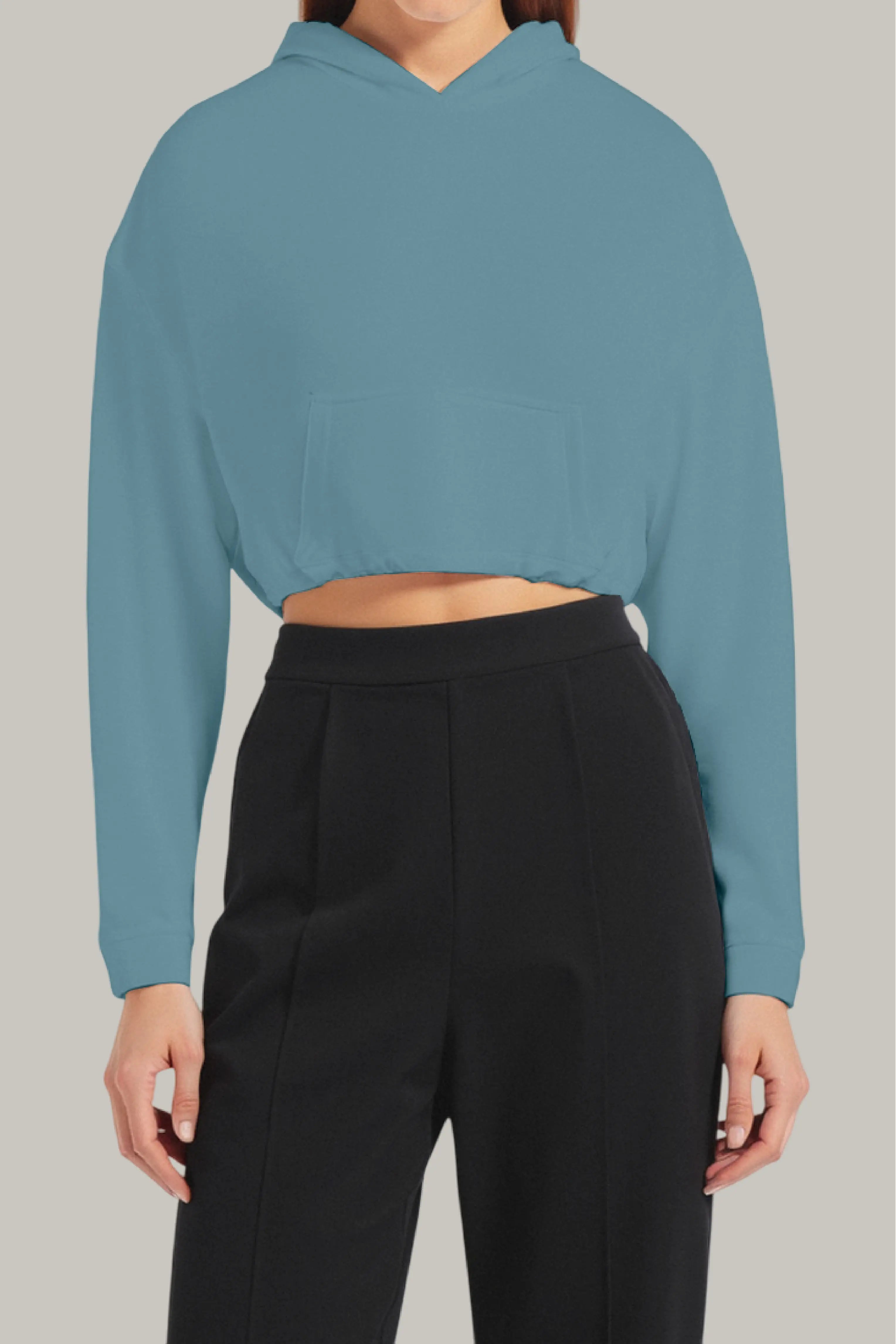 Hoodie Croptop Ajustable - FashionTex