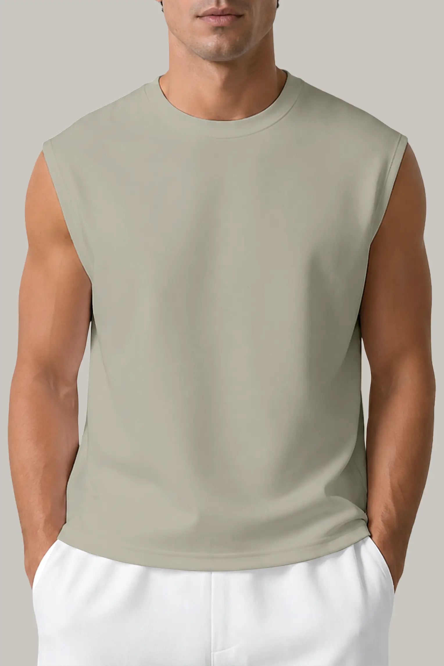Franela Boxy Fit Sin Manga Hombre - FashionTex