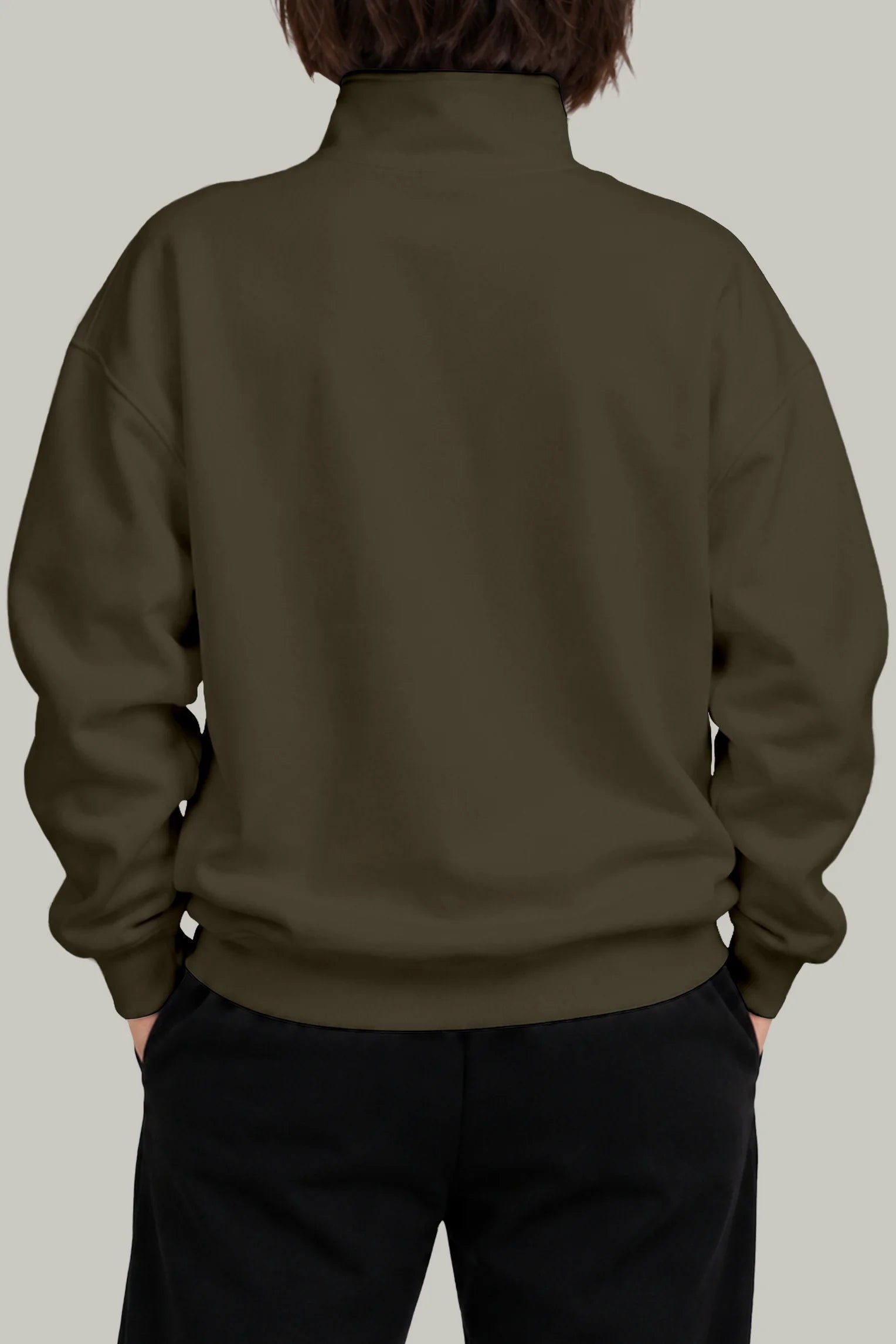 Hoodie Half Zip Unisex - FashionTex