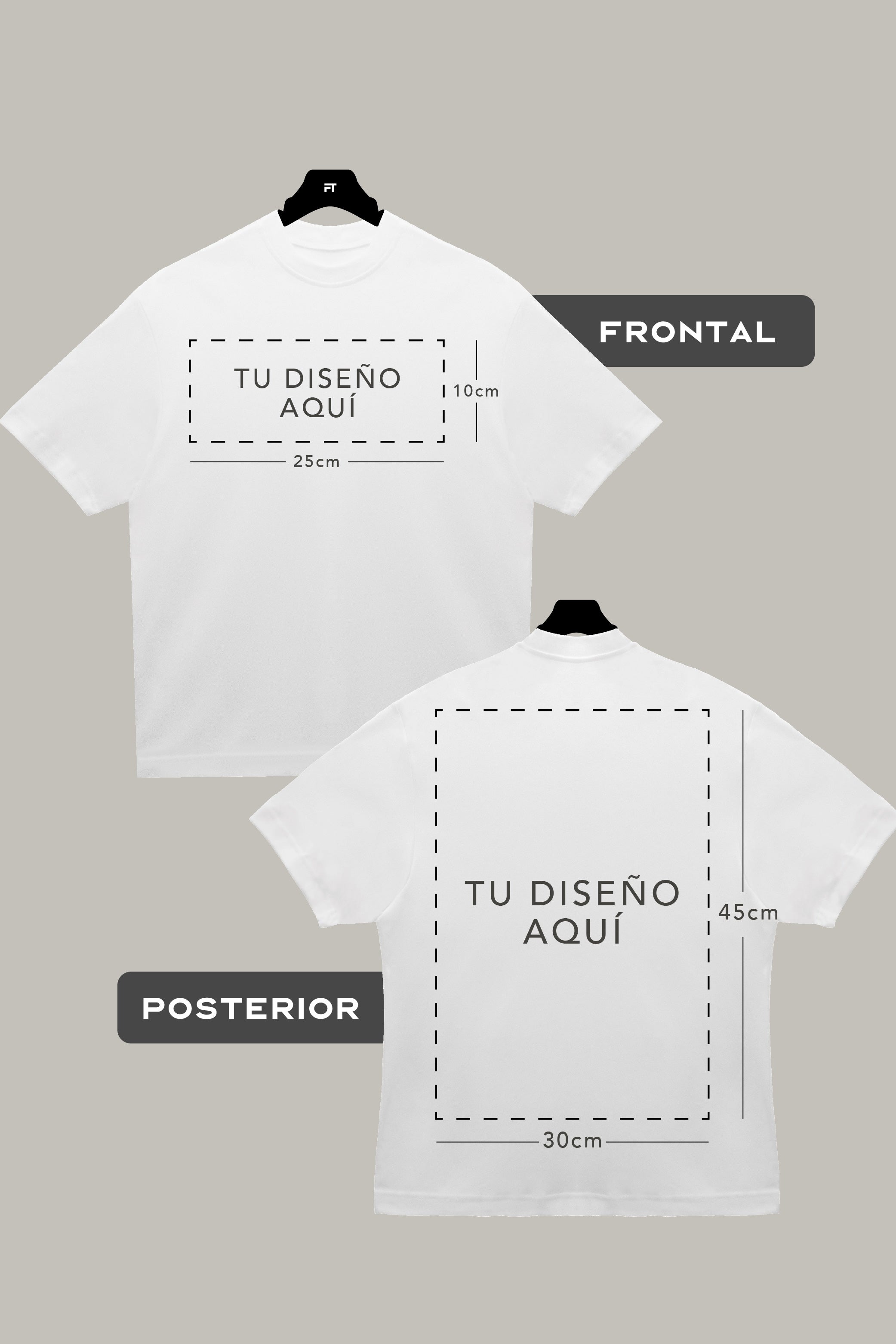 Oversized HeavyWeight (Ambas Caras) Logo-Completo - FashionTex