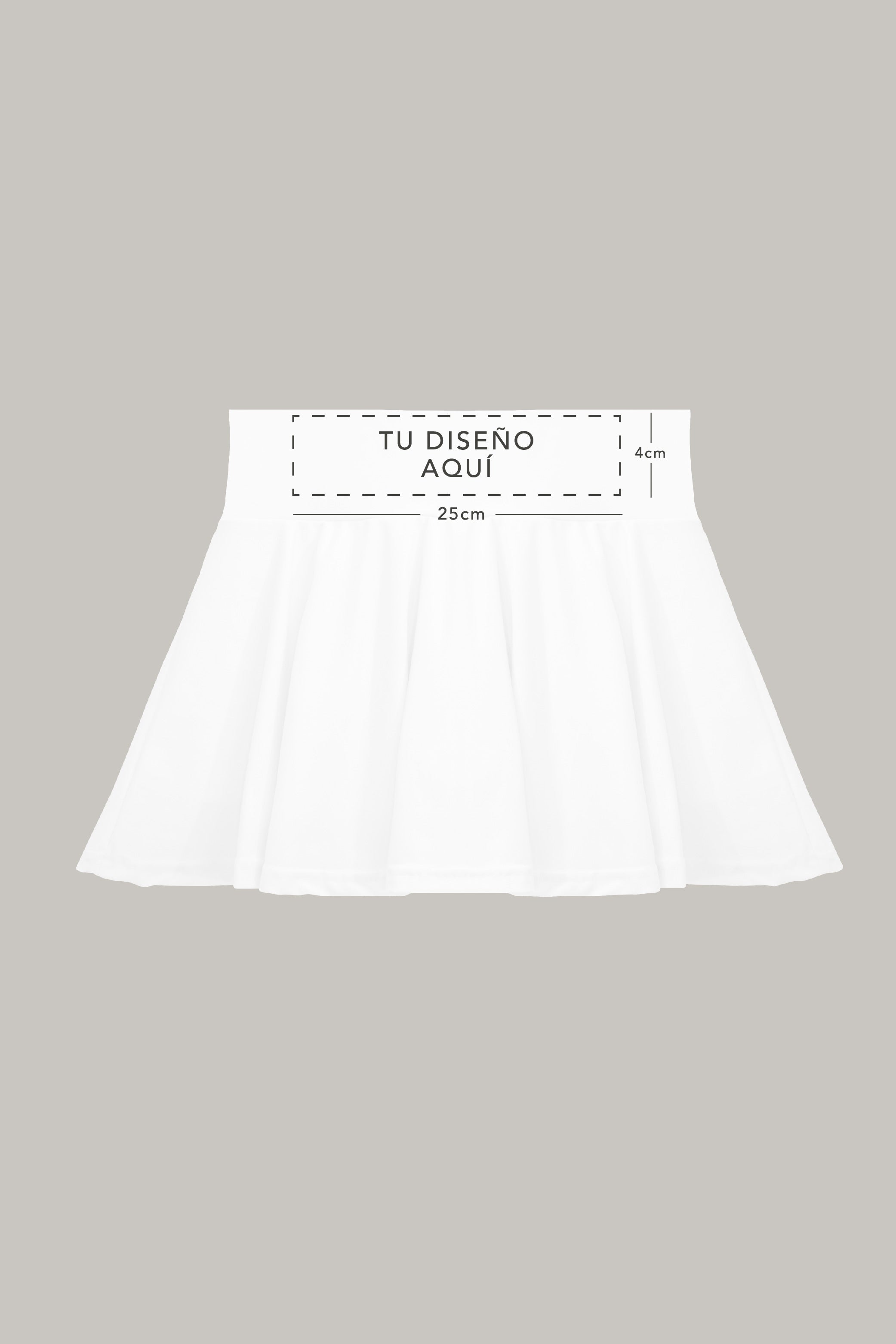 Falda Sport Personalizable (Frontal) - FashionTex