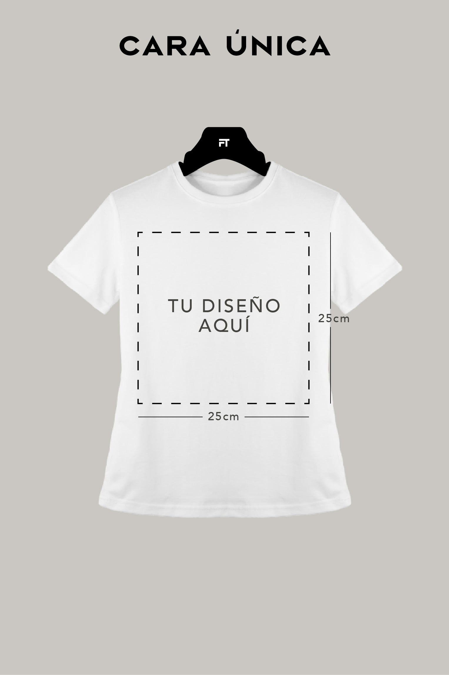 Franela Personalizable Mujer (Cuadrado) - FashionTex