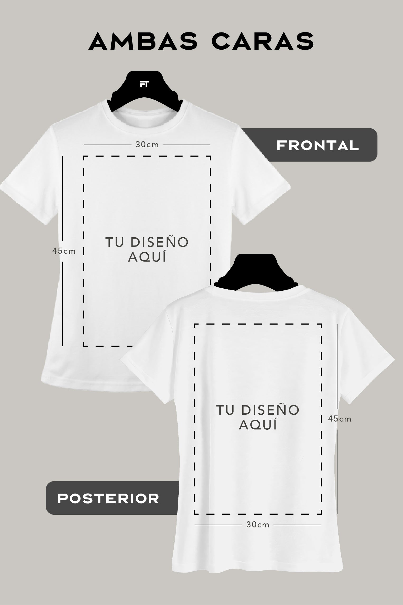 Franela Personalizable Mujer (Ambas Caras) Completo-Completo - FashionTex