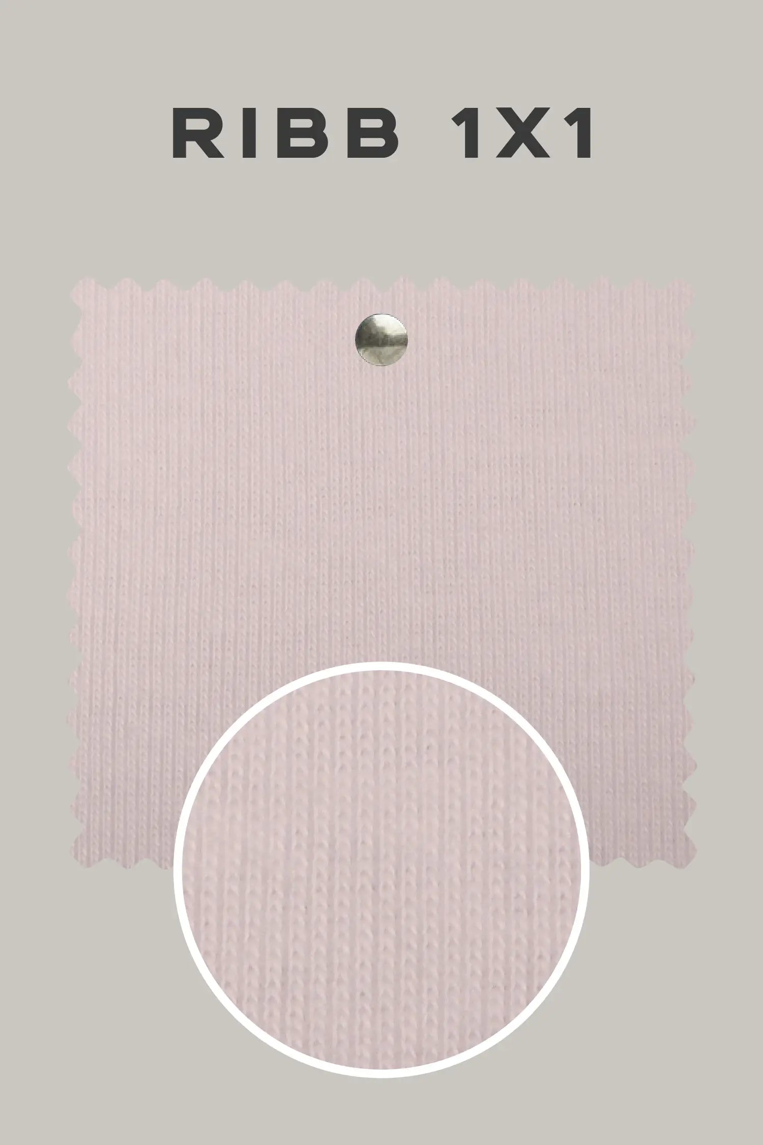 Tela Ribb 1x1: Gardenia - 100% Algodón - FashionTex