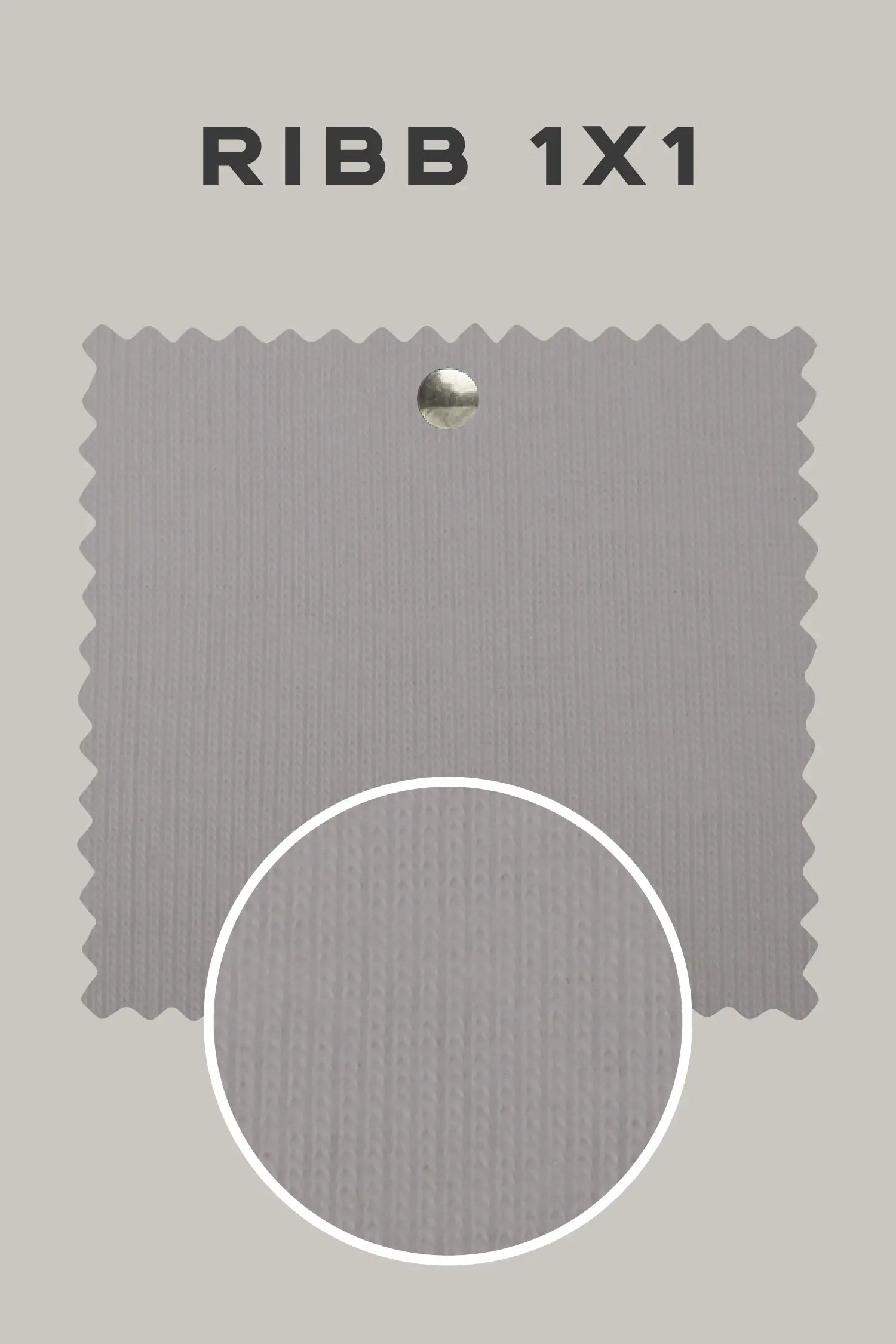 Tela Ribb 1x1: Gardenia - 100% Algodón - FashionTex